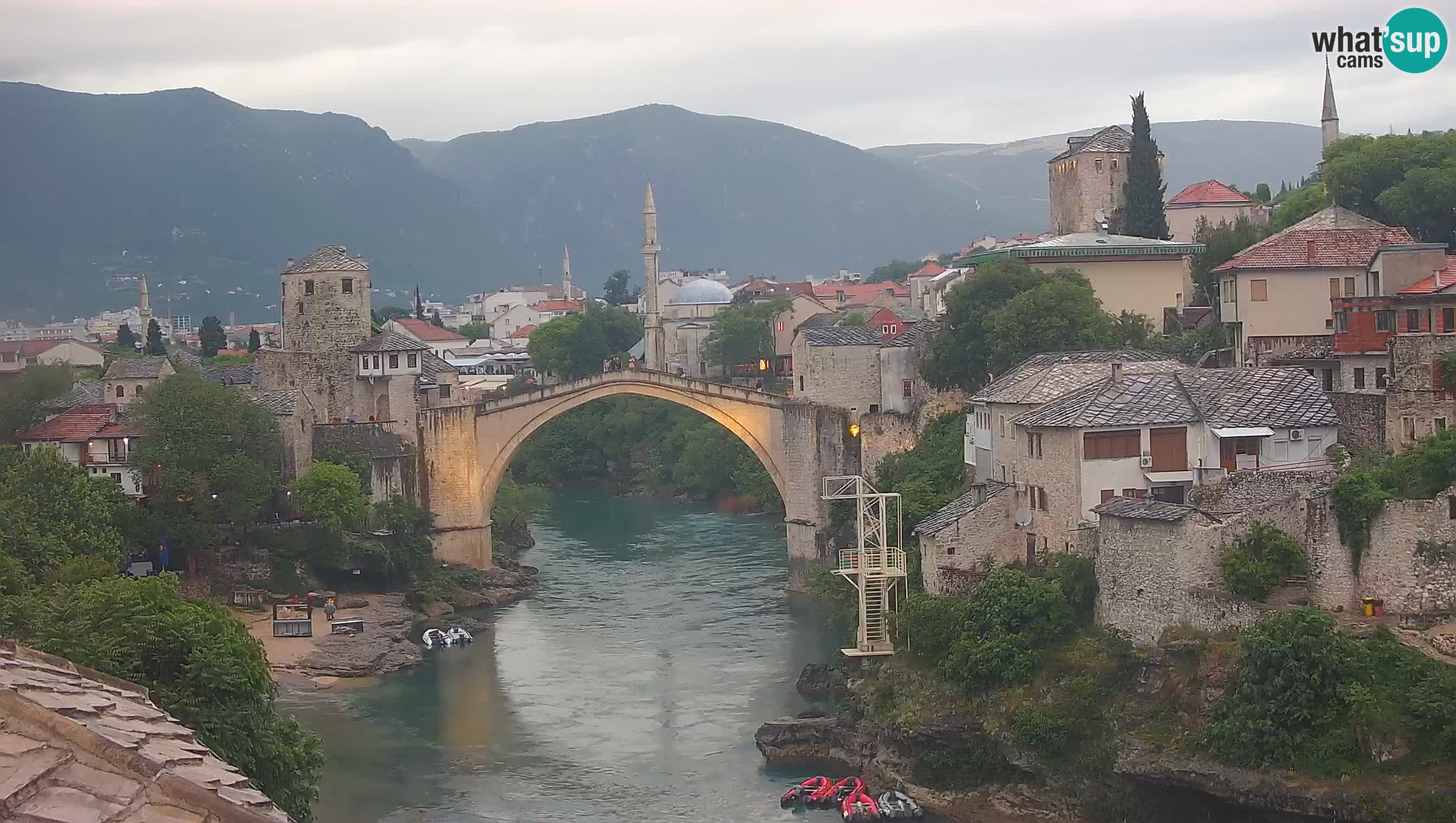 Mostar web kamera – Stari Most i rijeka Neretva – Goa Mostar