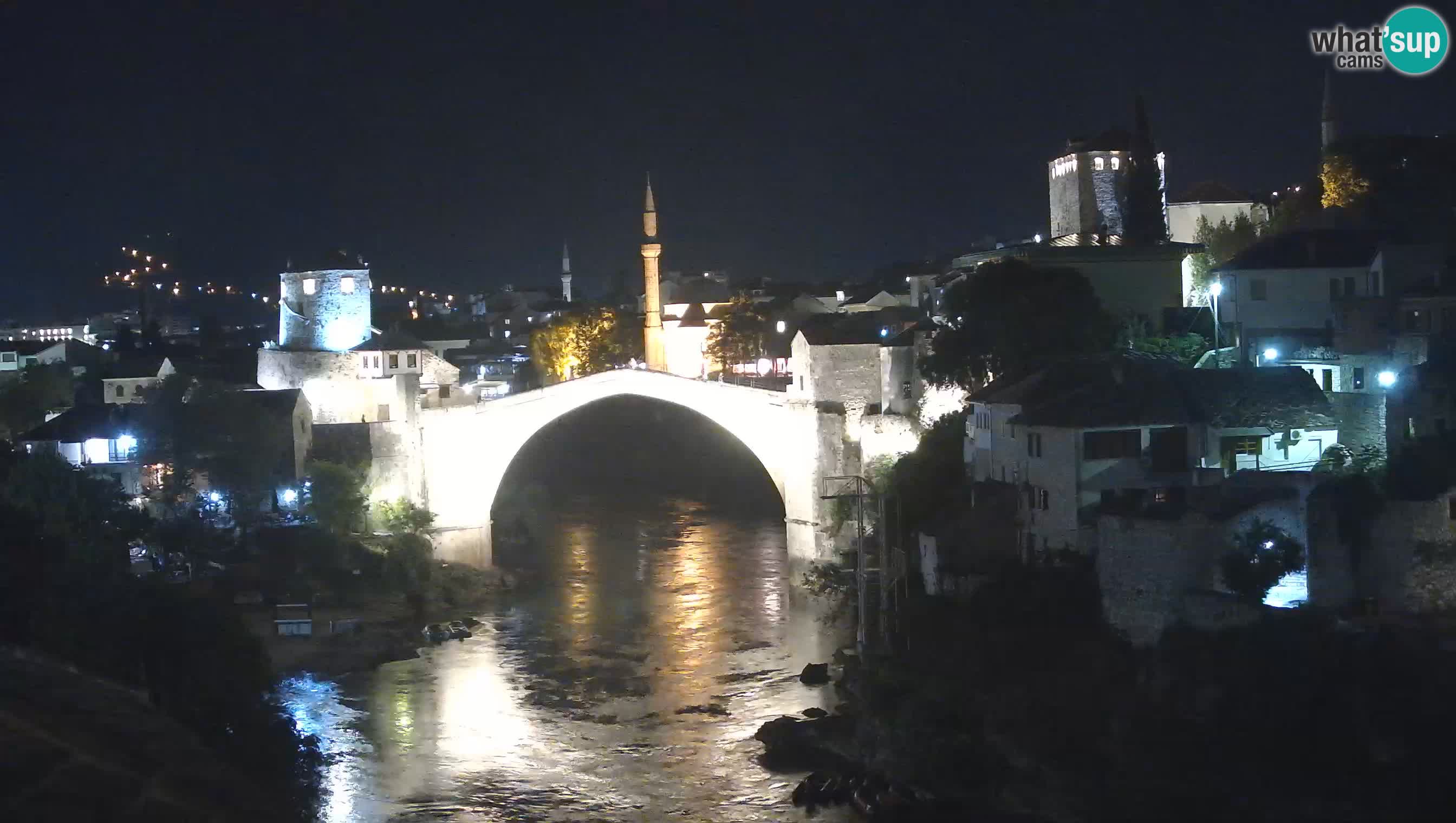 Webcam de Mostar – Le Vieux Pont sur la rivière Neretva