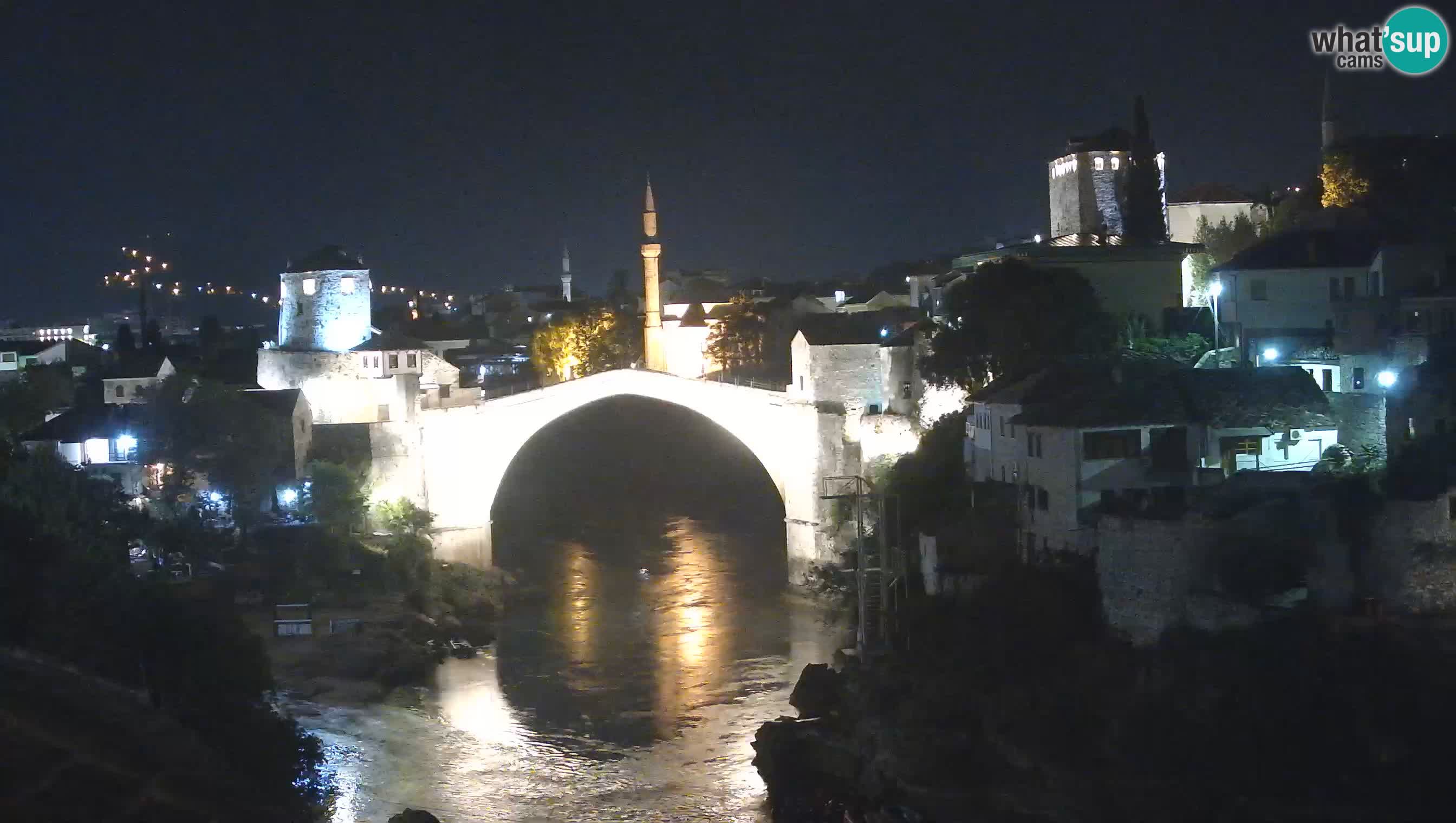 Webcam de Mostar – Le Vieux Pont sur la rivière Neretva