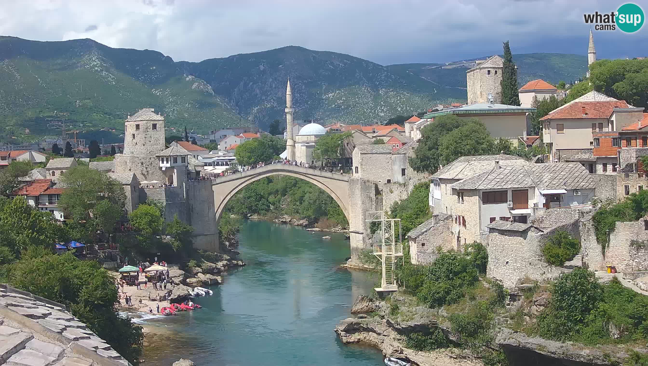 Cámara web de Mostar – El Viejo Puente sobre el río Neretva