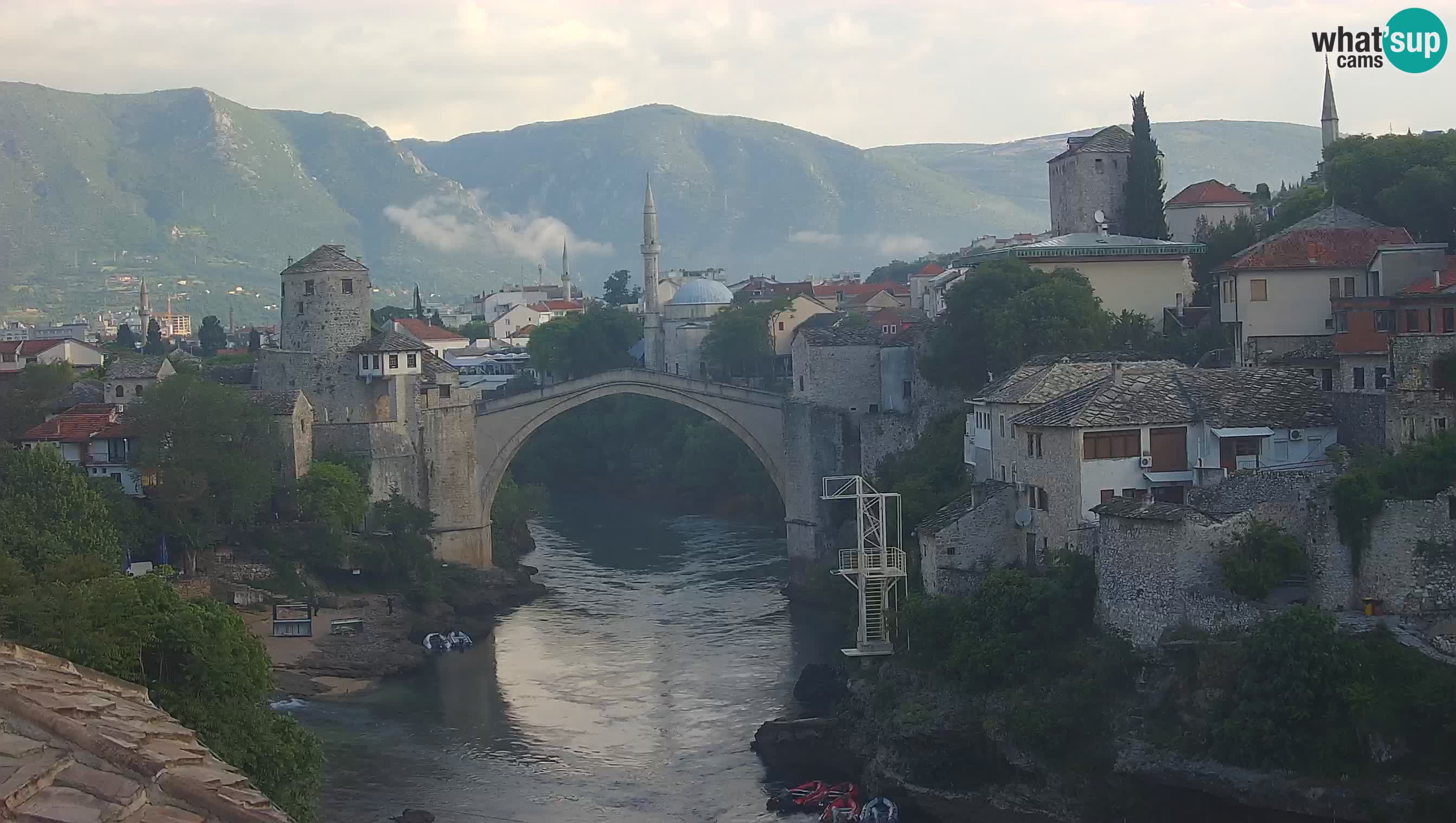 Cámara web de Mostar – El Viejo Puente sobre el río Neretva
