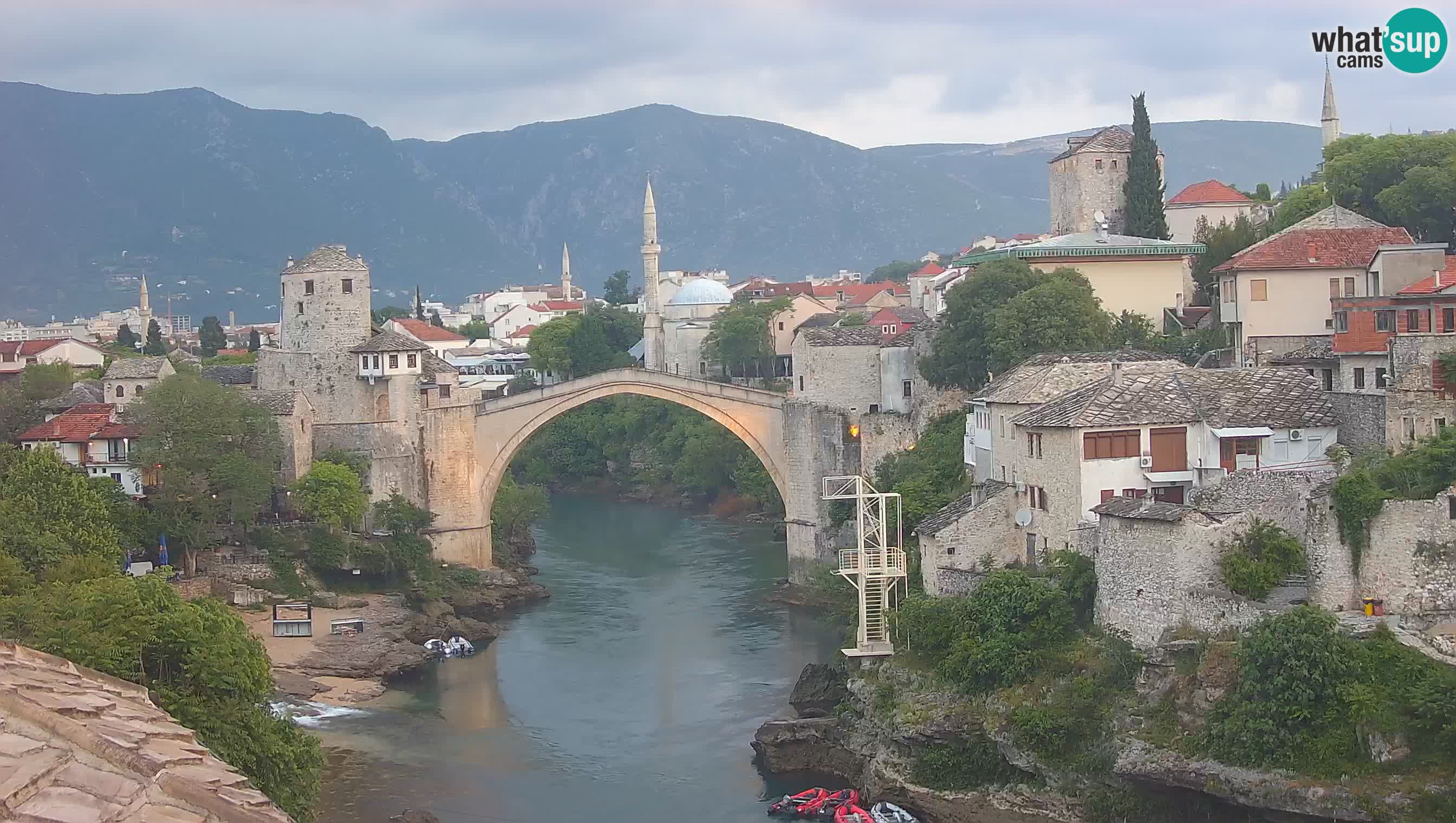 Mostar web kamera – Stari Most i rijeka Neretva – Goa Mostar
