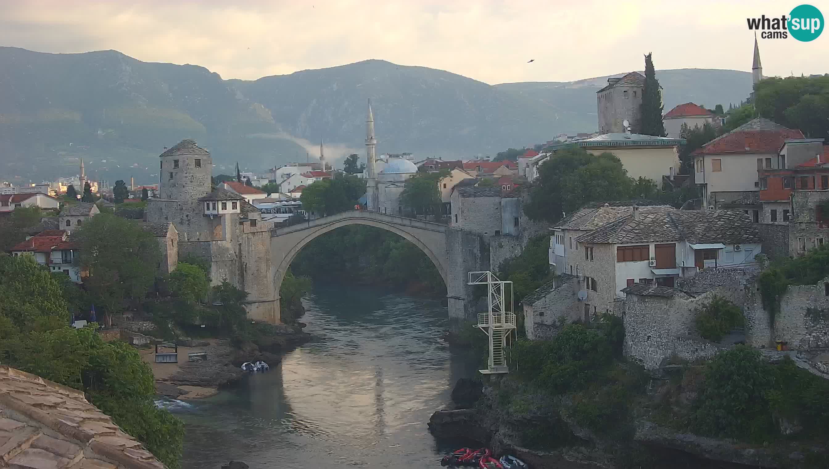 Cámara web de Mostar – El Viejo Puente sobre el río Neretva