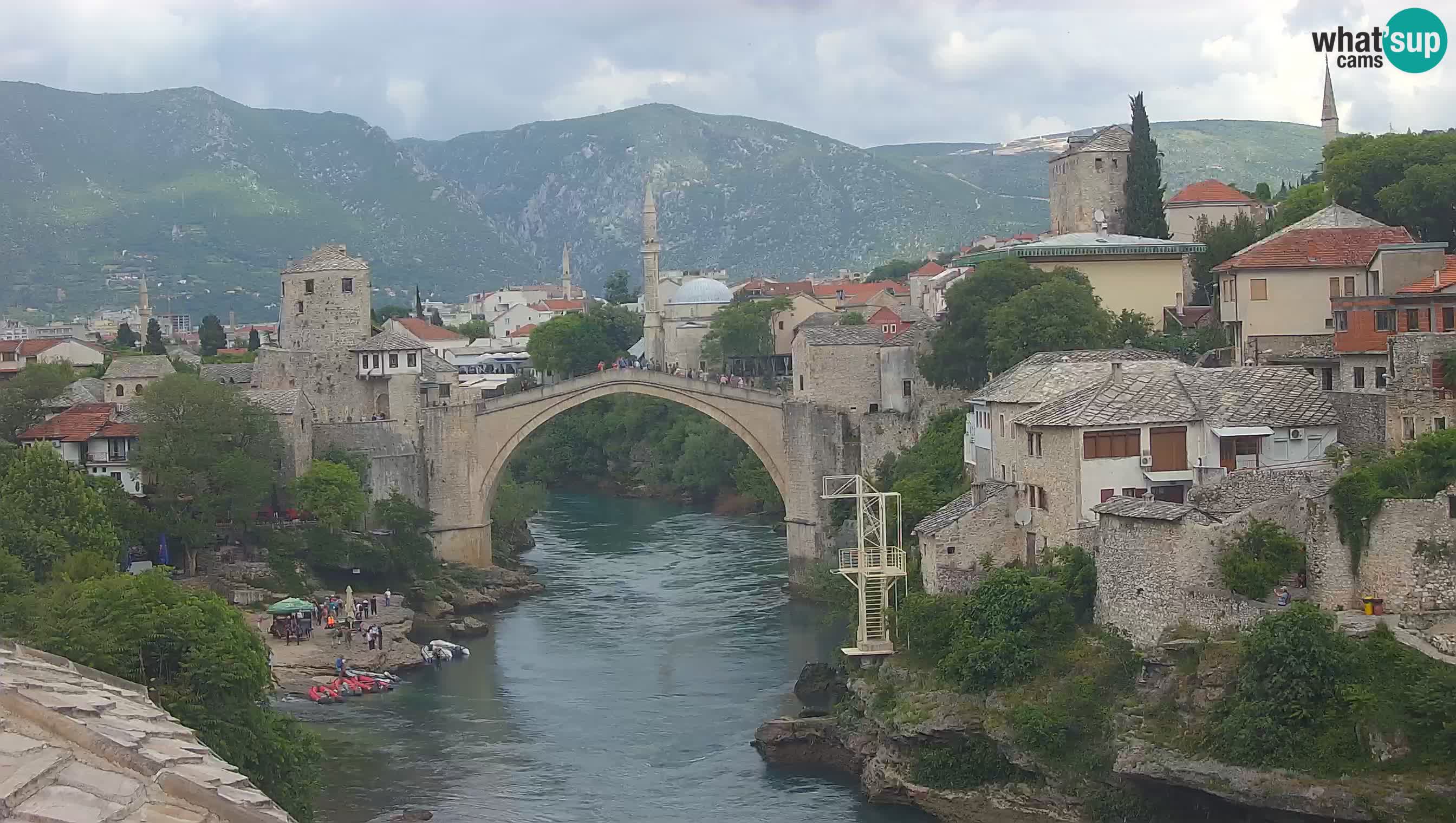 Cámara web de Mostar – El Viejo Puente sobre el río Neretva