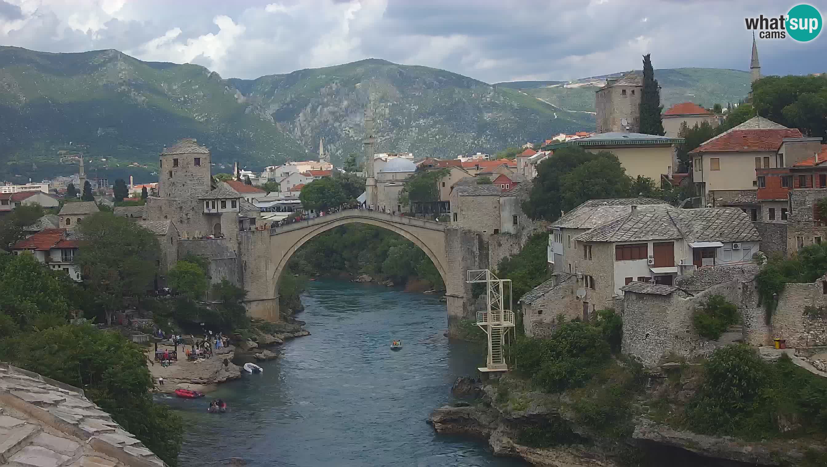 Webcam de Mostar – Le Vieux Pont sur la rivière Neretva