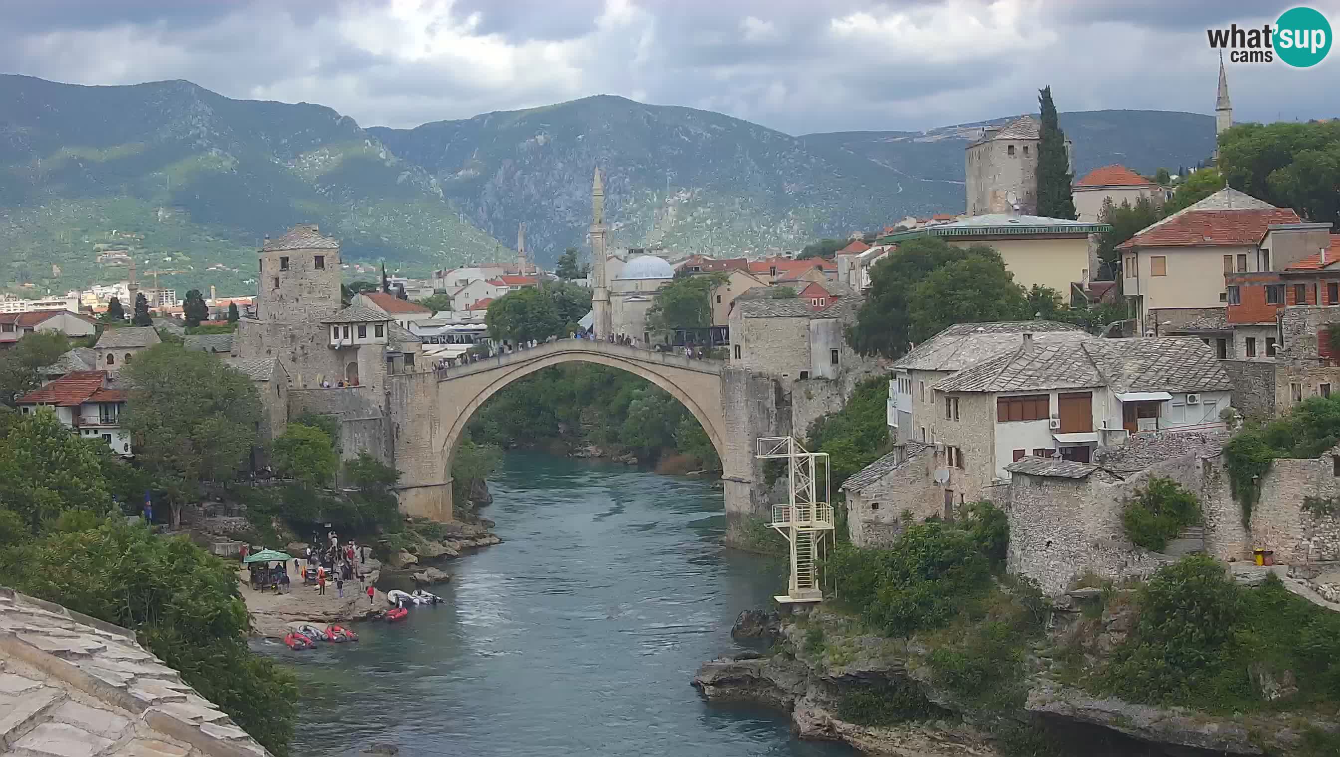 Cámara web de Mostar – El Viejo Puente sobre el río Neretva