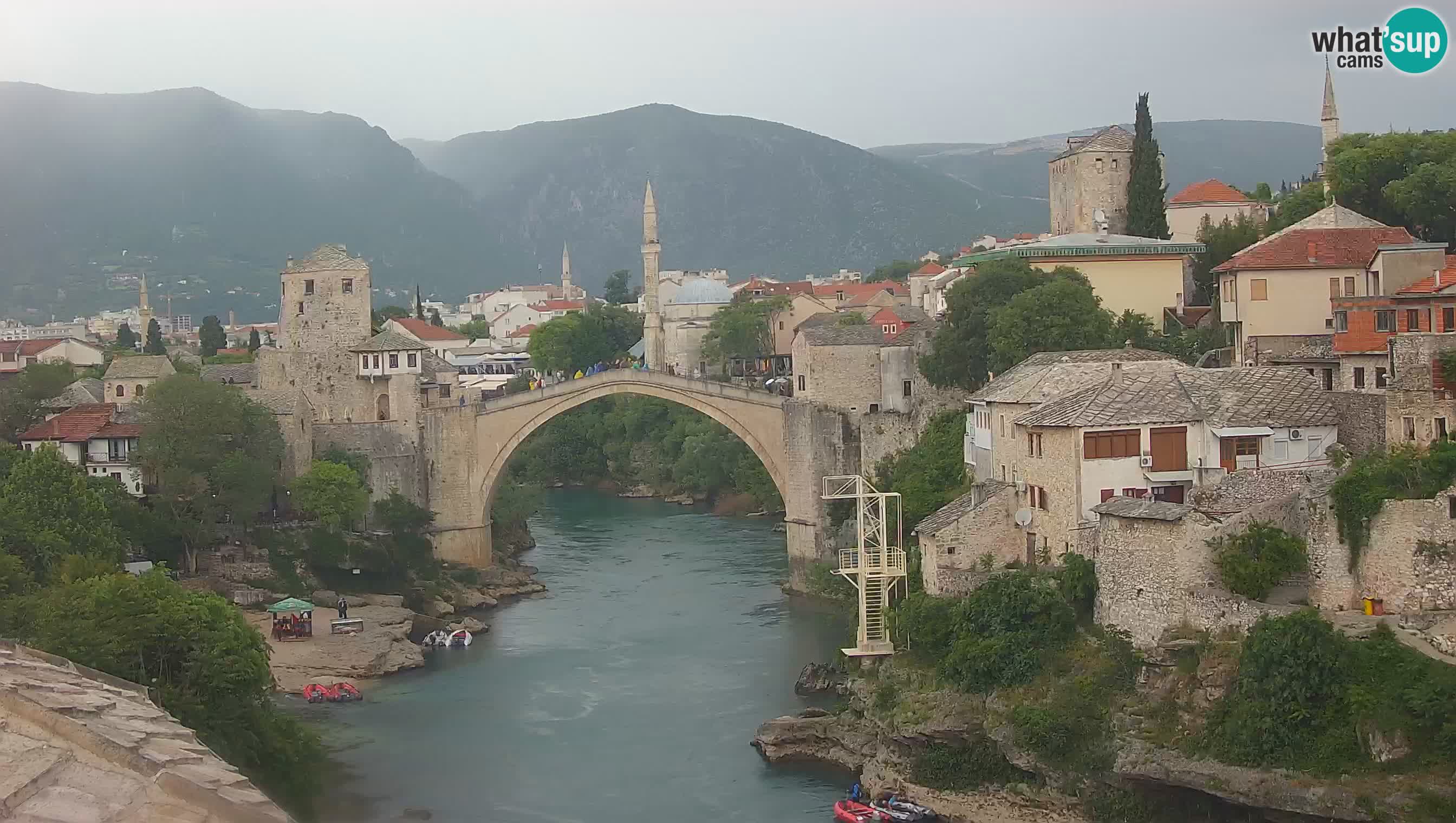 Mostar web kamera – Stari Most i rijeka Neretva – Goa Mostar