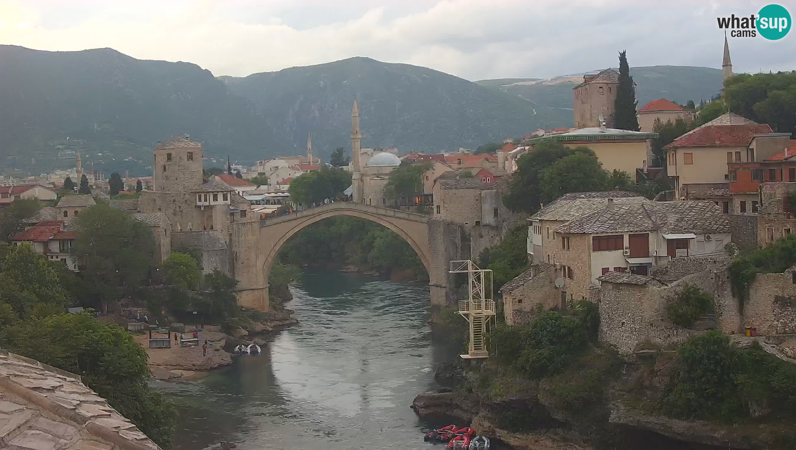 Cámara web de Mostar – El Viejo Puente sobre el río Neretva