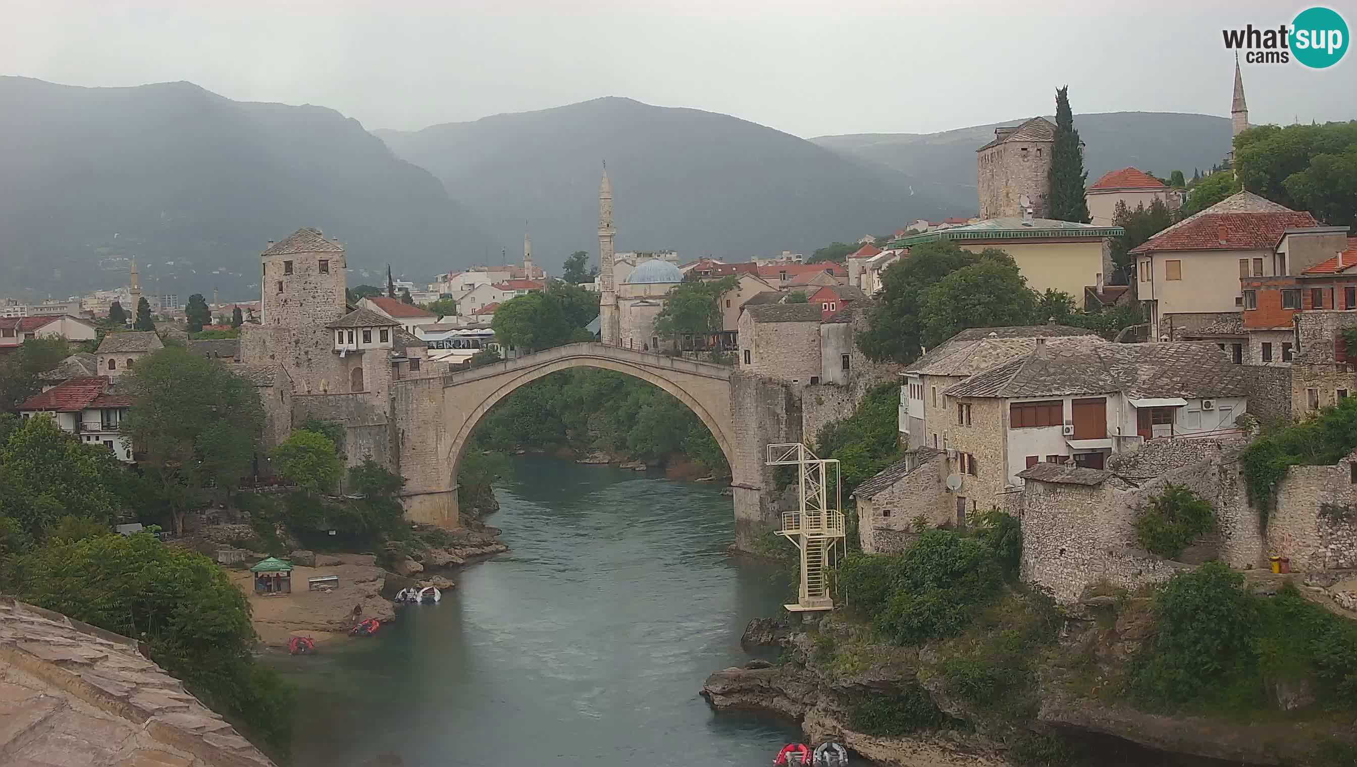 Mostar web kamera – Stari Most i rijeka Neretva – Goa Mostar
