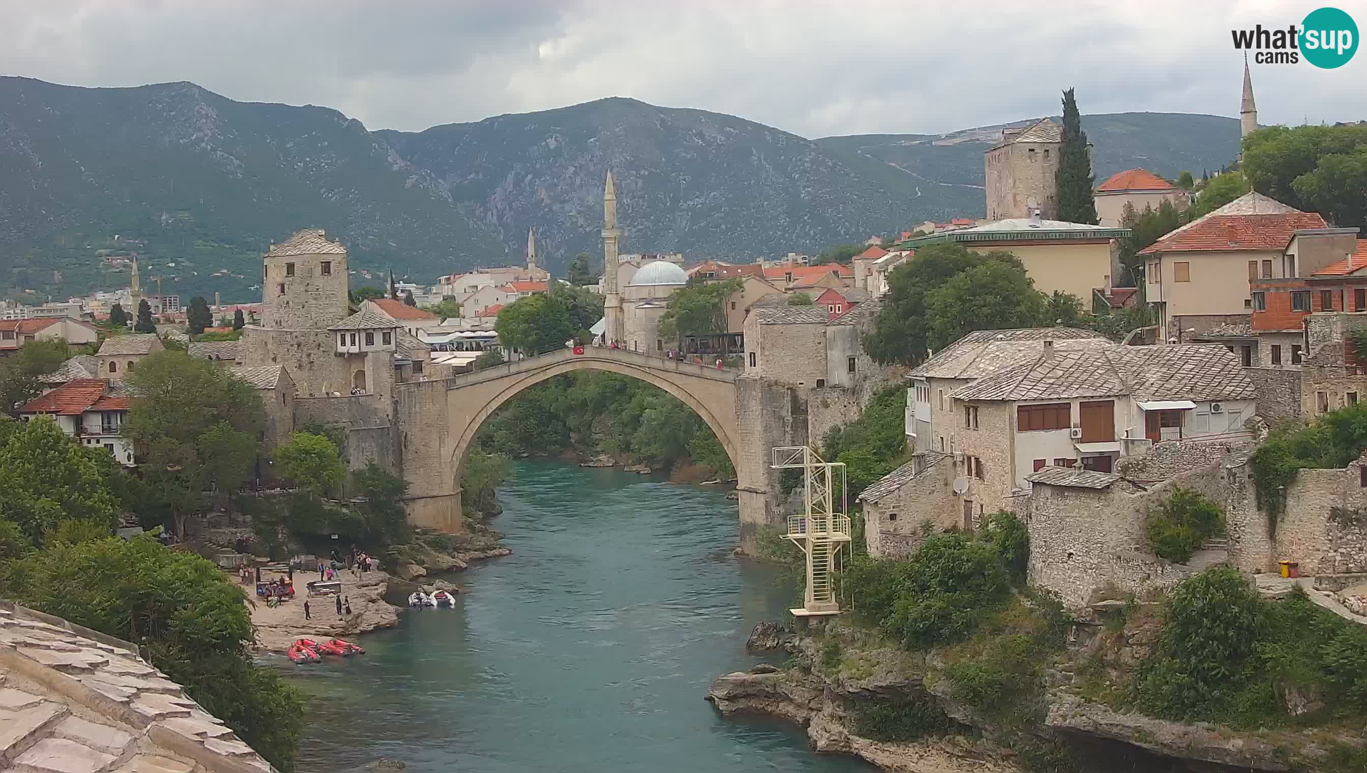 Webcam Mostar – Il Ponte Vecchio sul fiume Neretva