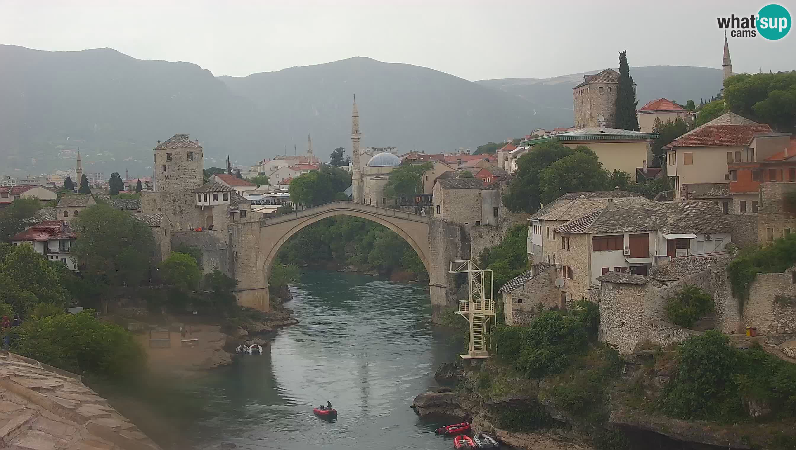 Cámara web de Mostar – El Viejo Puente sobre el río Neretva