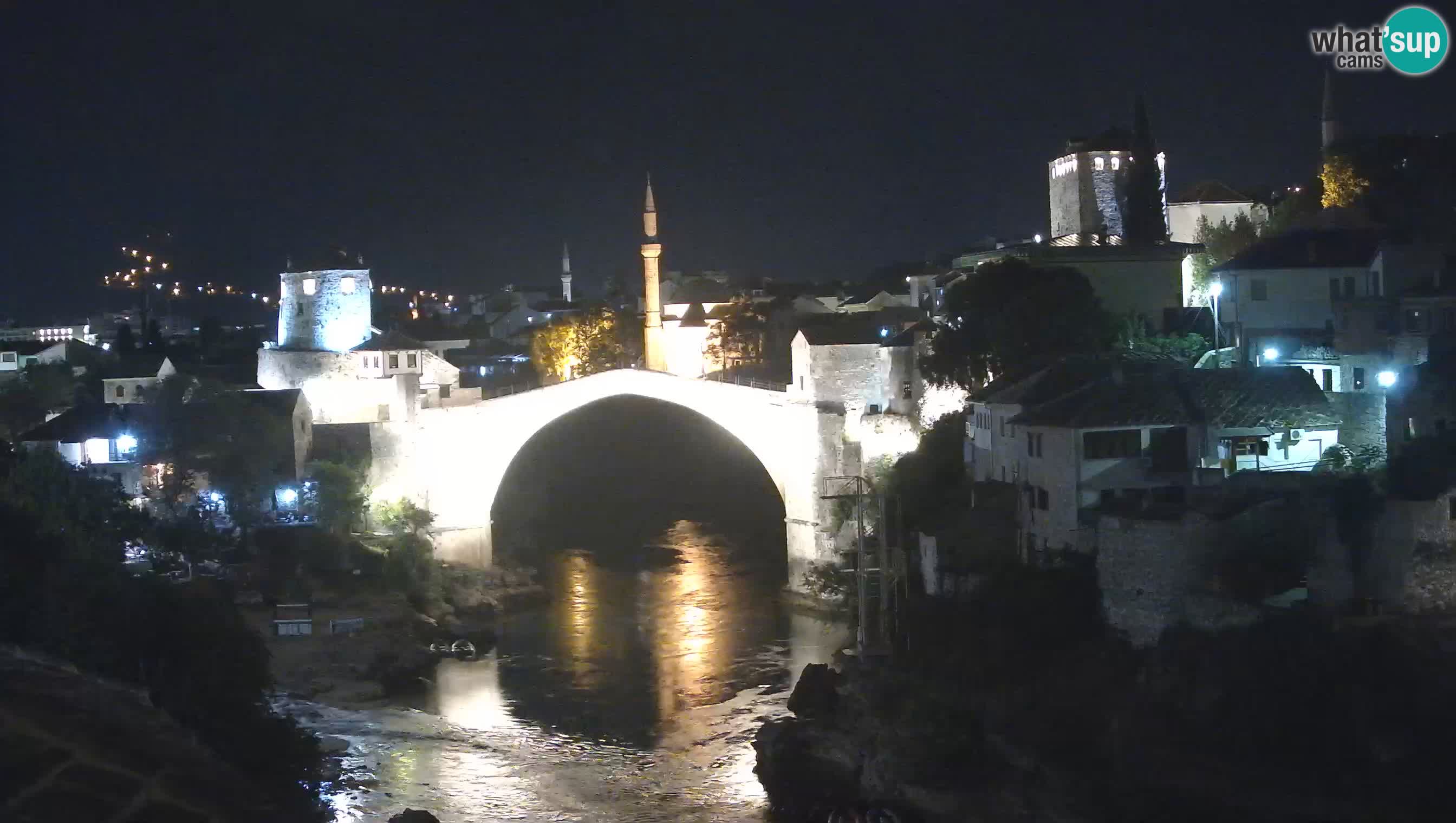 Webcam de Mostar – Le Vieux Pont sur la rivière Neretva