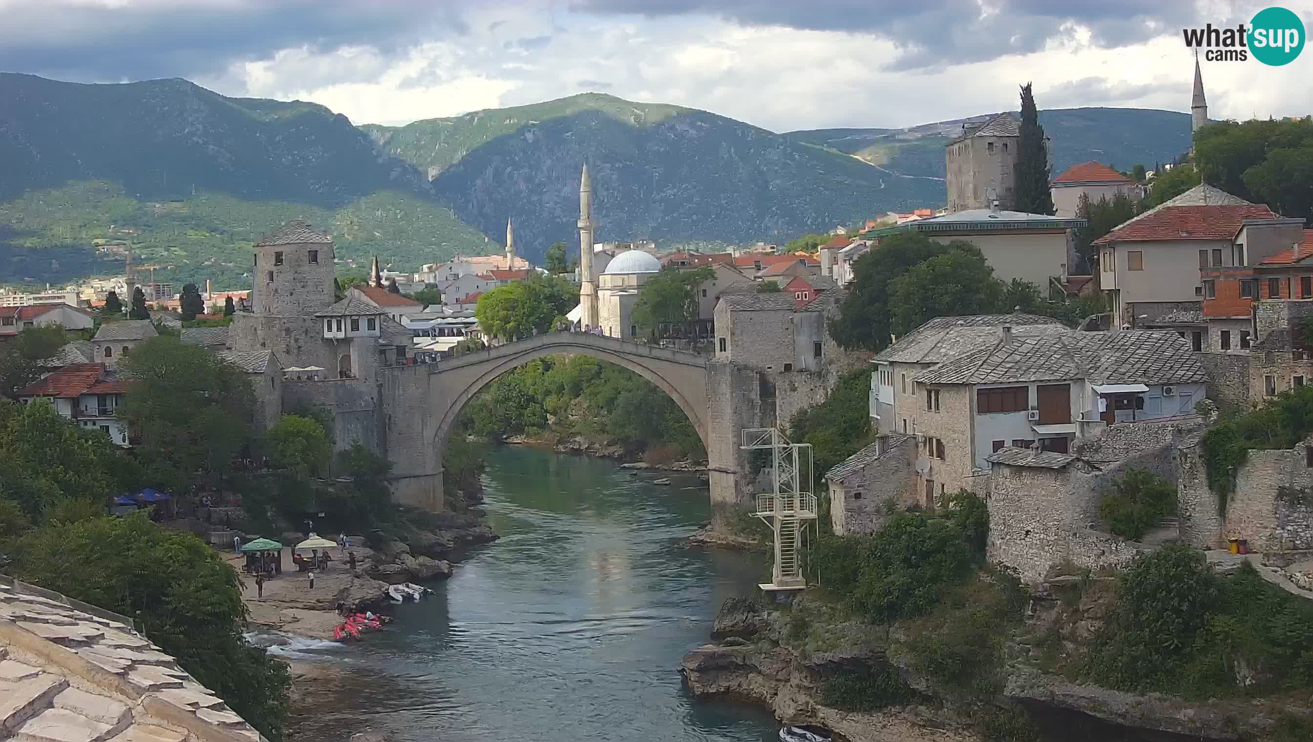 Mostar web kamera – Stari Most i rijeka Neretva – Goa Mostar