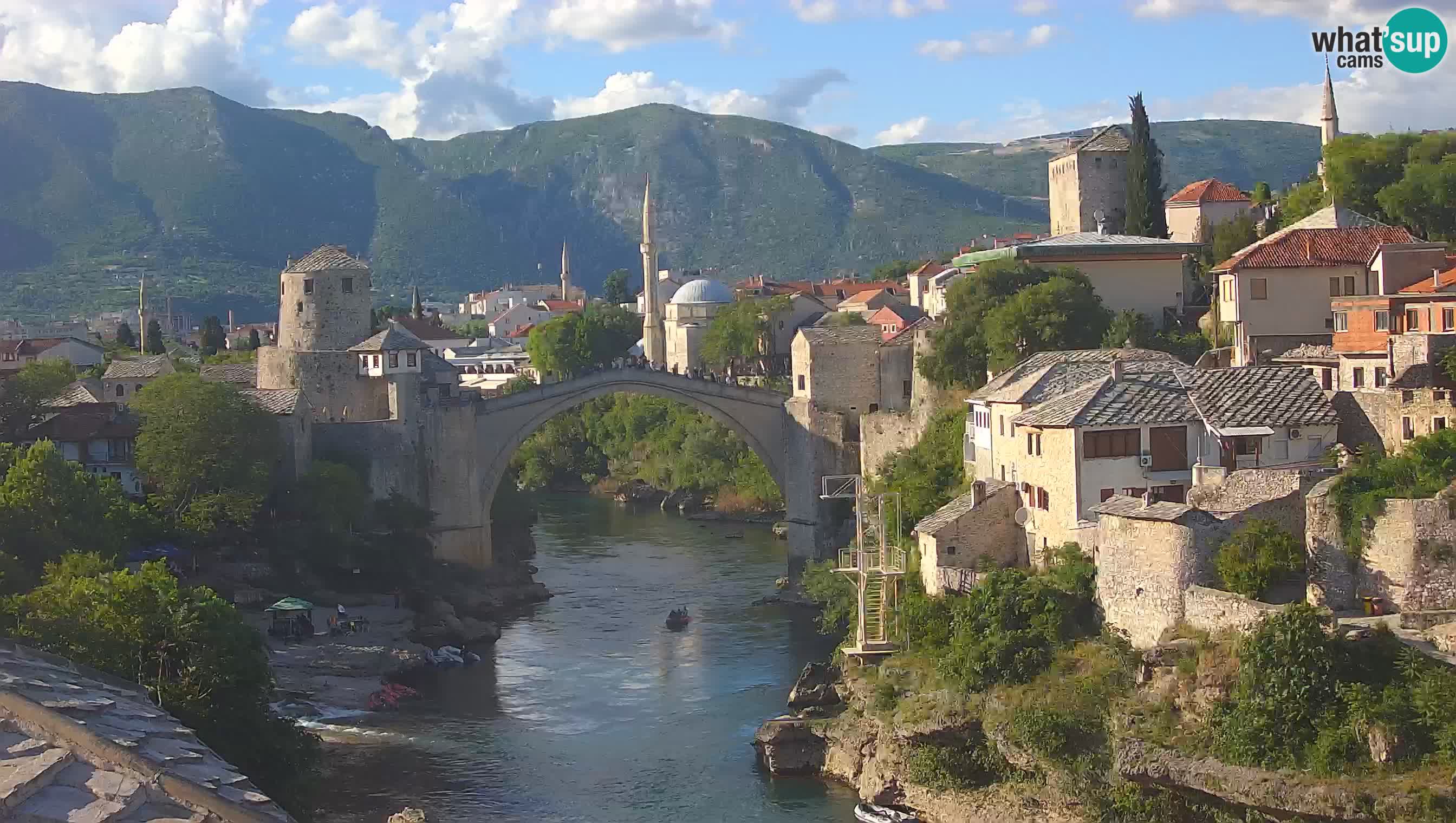 Webcam de Mostar – Le Vieux Pont sur la rivière Neretva