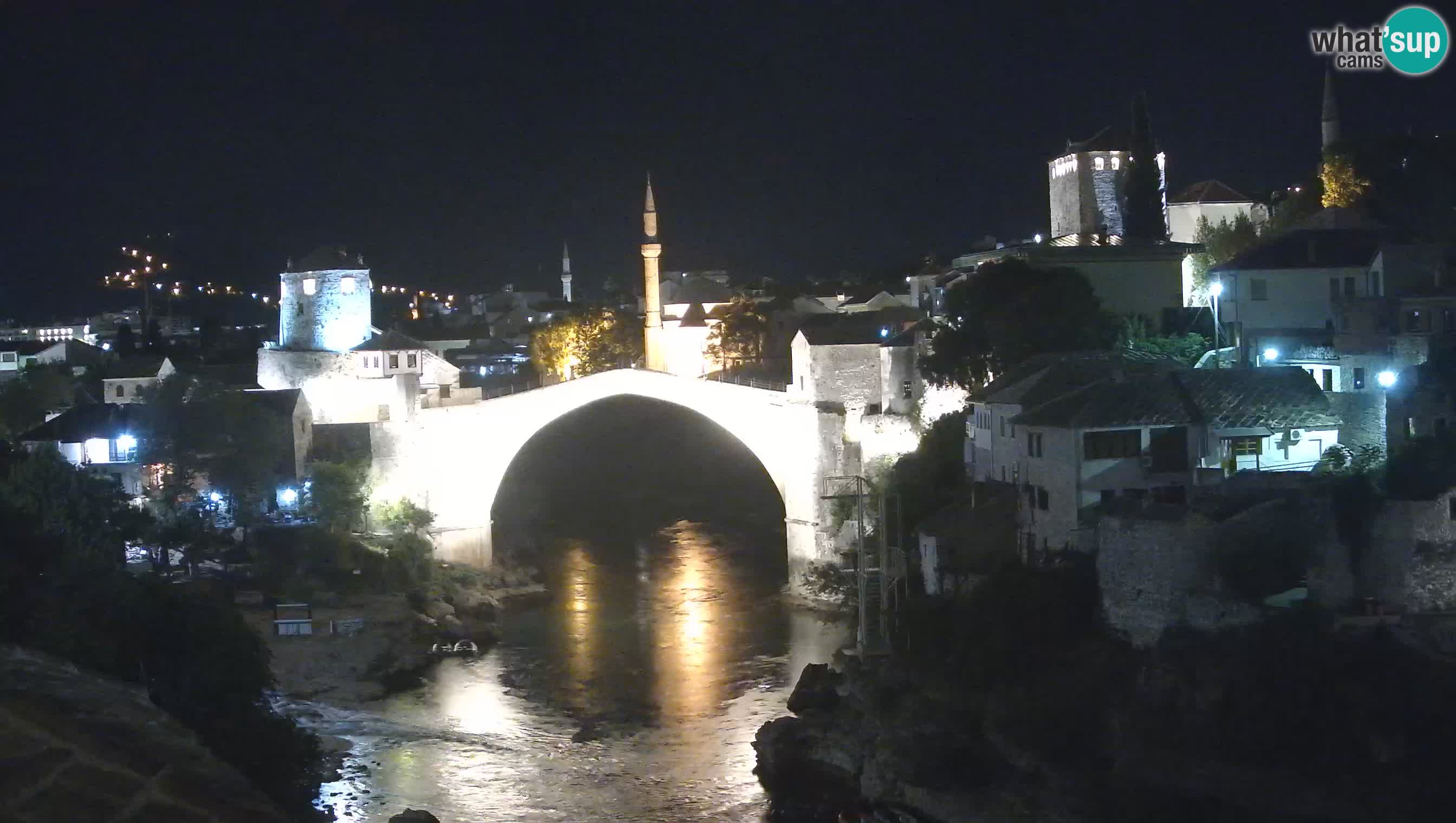 Webcam de Mostar – Le Vieux Pont sur la rivière Neretva