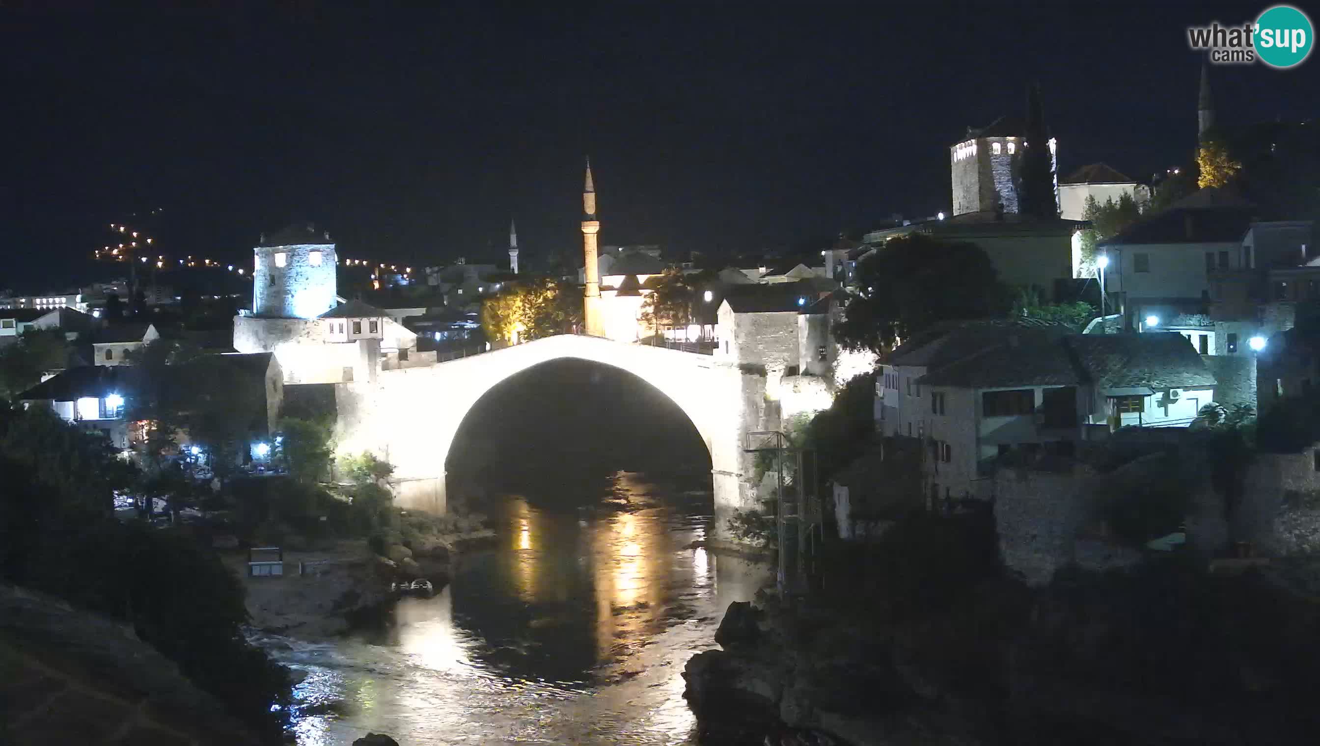 Webcam de Mostar – Le Vieux Pont sur la rivière Neretva
