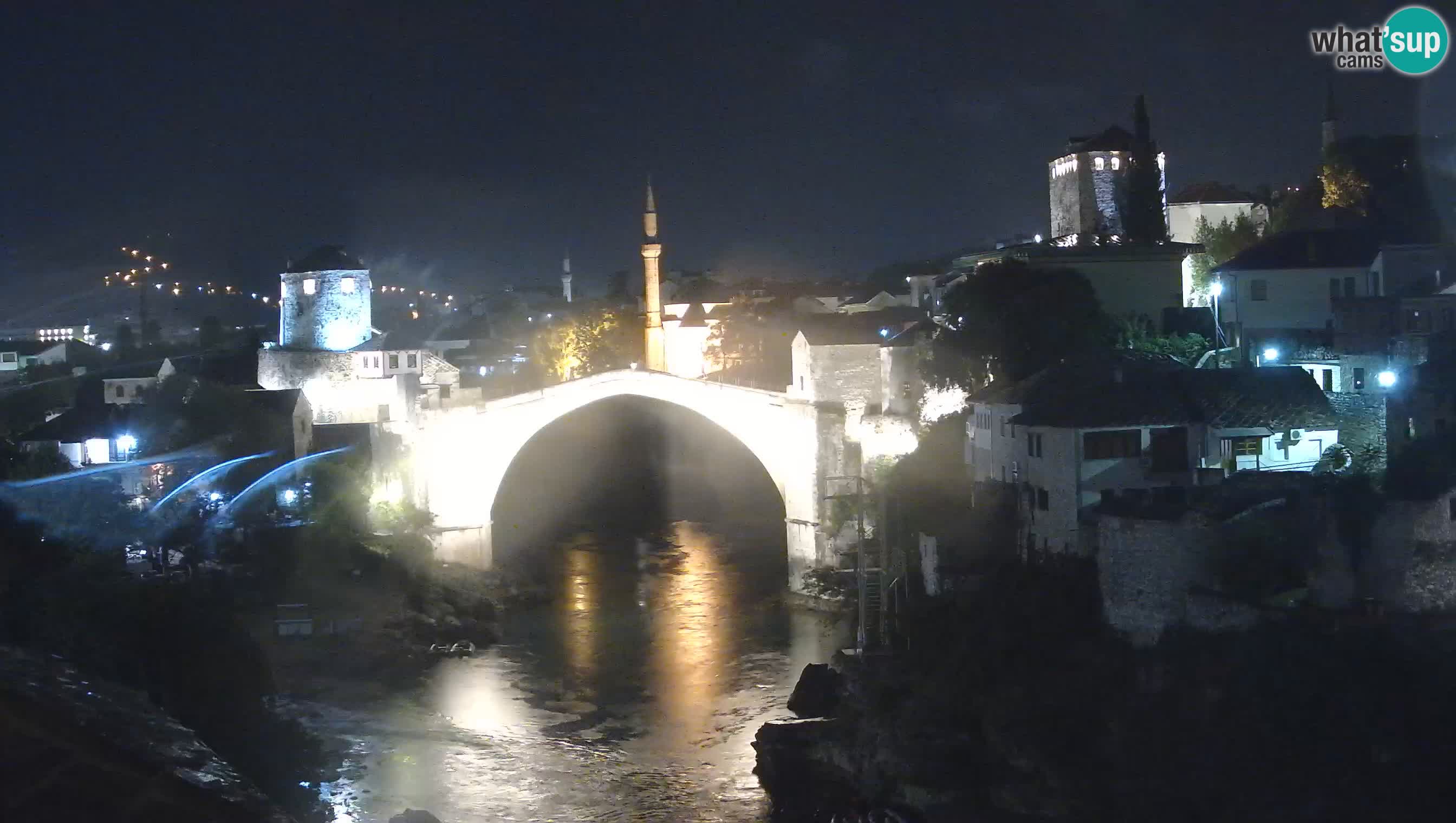Cámara web de Mostar – El Viejo Puente sobre el río Neretva