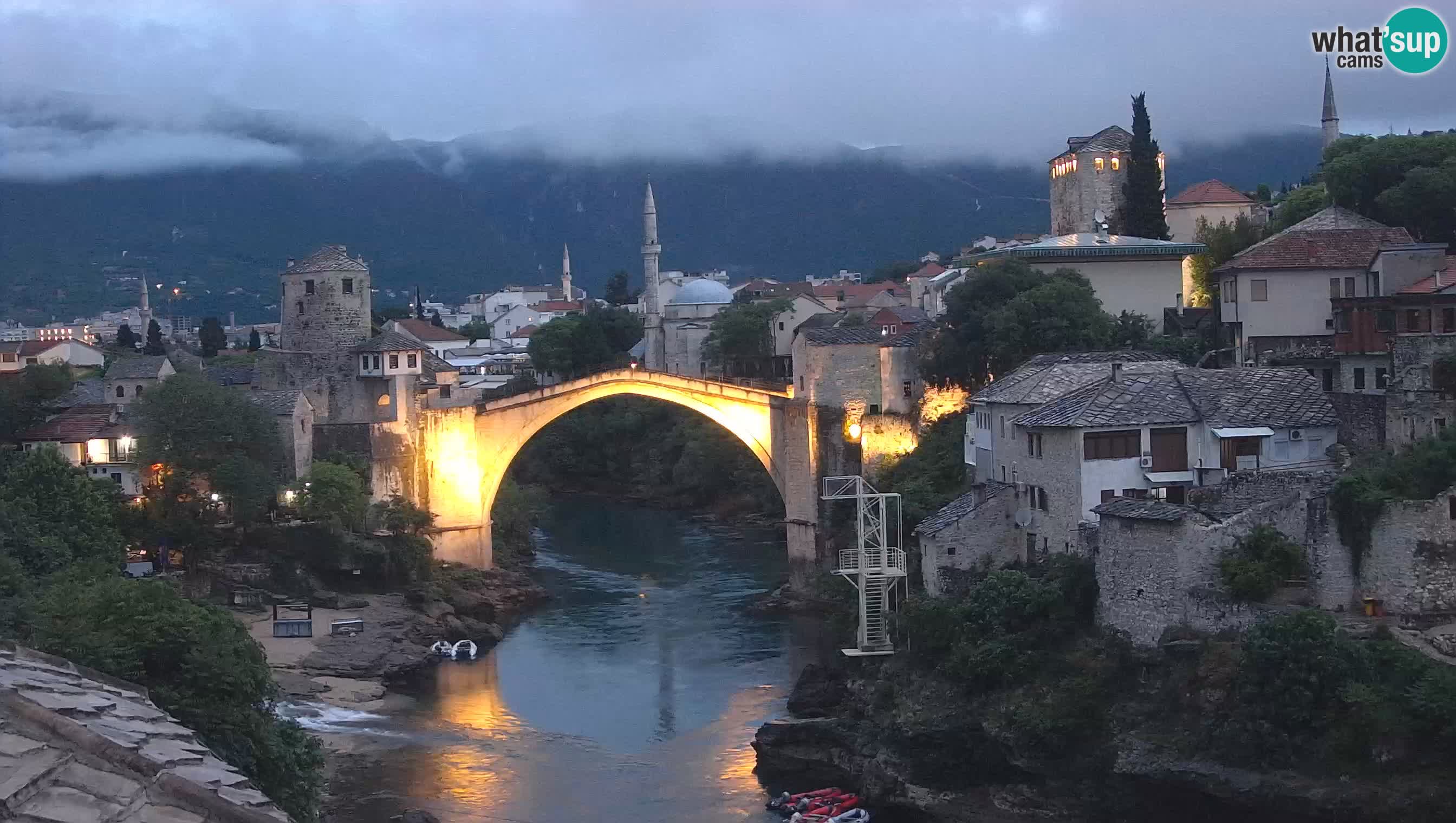 Mostar web kamera – Stari Most i rijeka Neretva – Goa Mostar