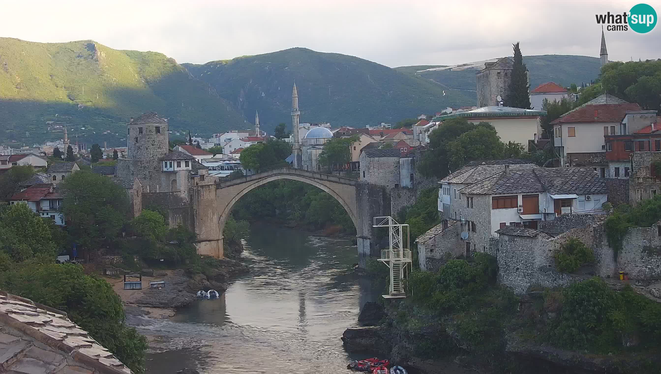 Mostar web kamera – Stari Most i rijeka Neretva – Goa Mostar