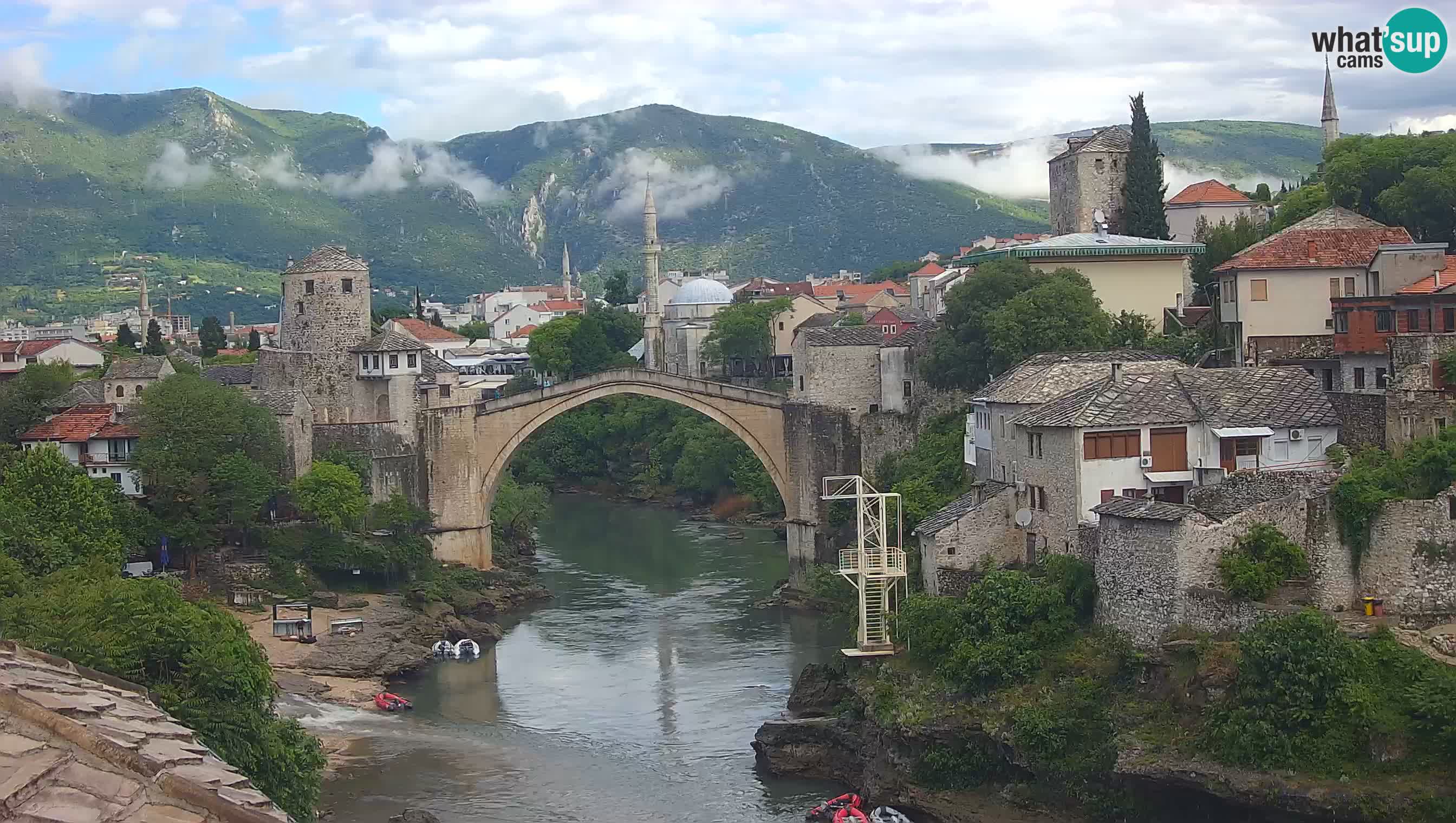 Mostar webcam – LIVE Old Bridge and Neretva river