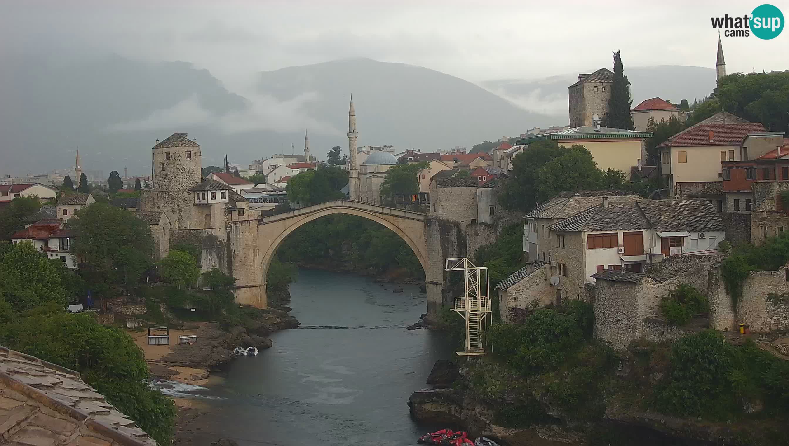 Cámara web de Mostar – El Viejo Puente sobre el río Neretva