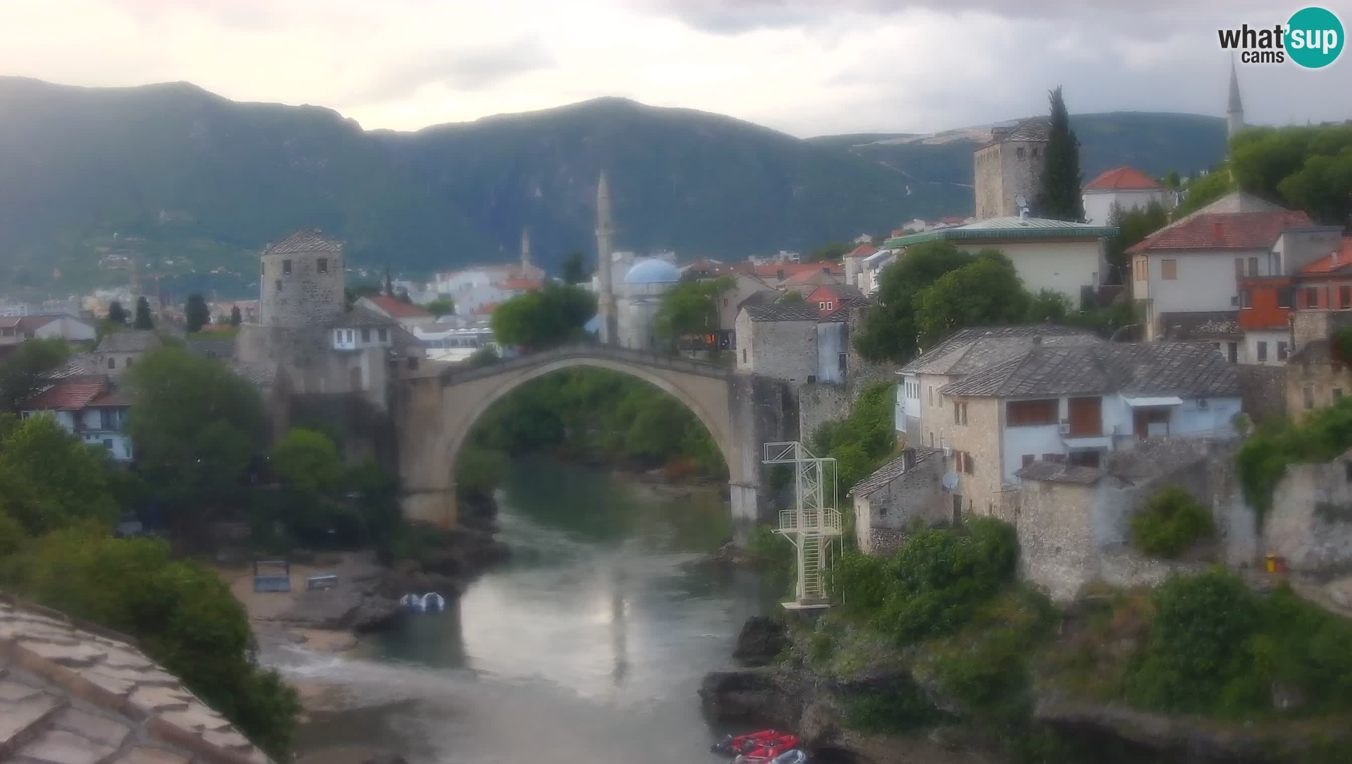 Cámara web de Mostar – El Viejo Puente sobre el río Neretva