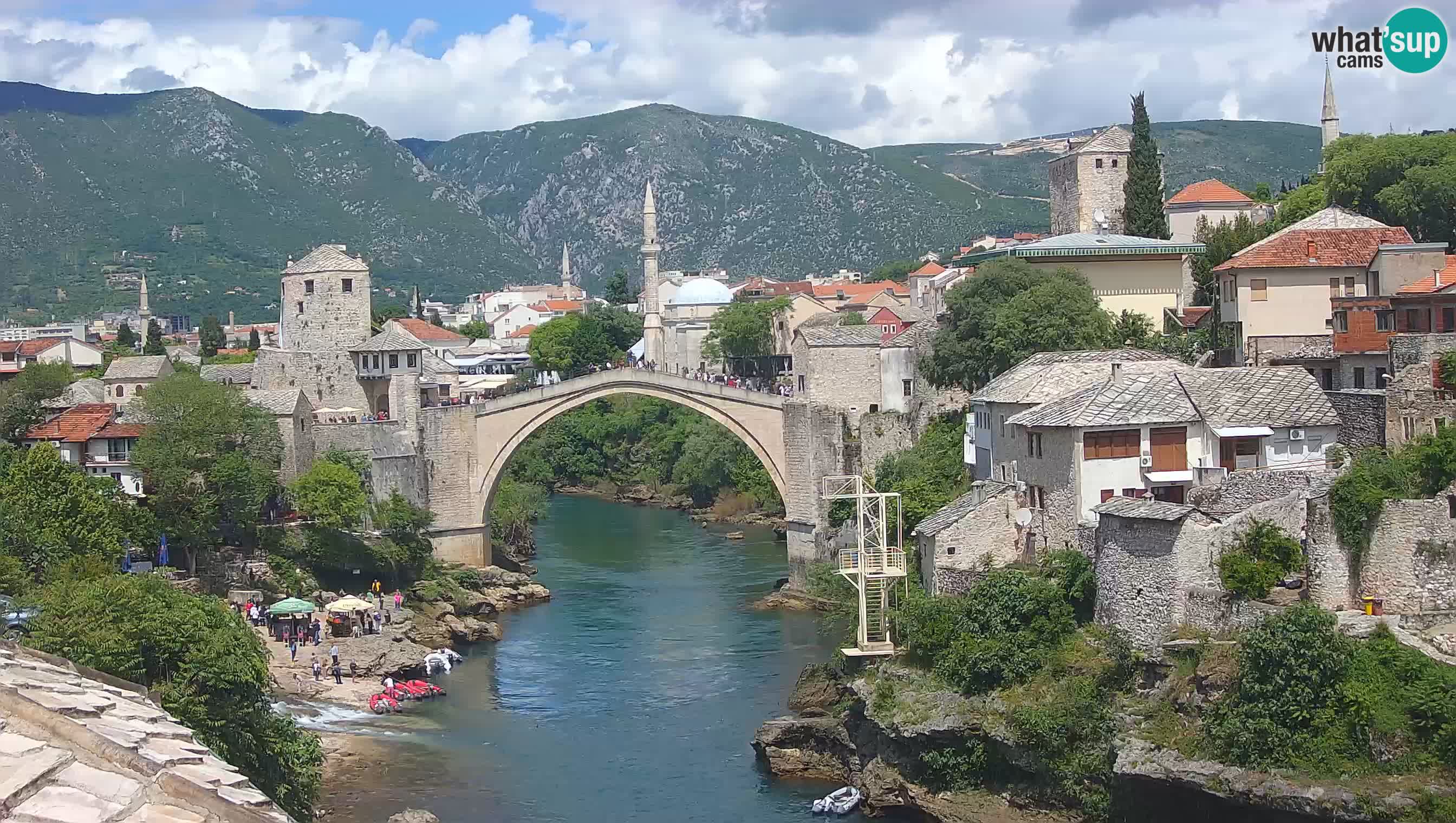 Webcam Mostar – Il Ponte Vecchio sul fiume Neretva