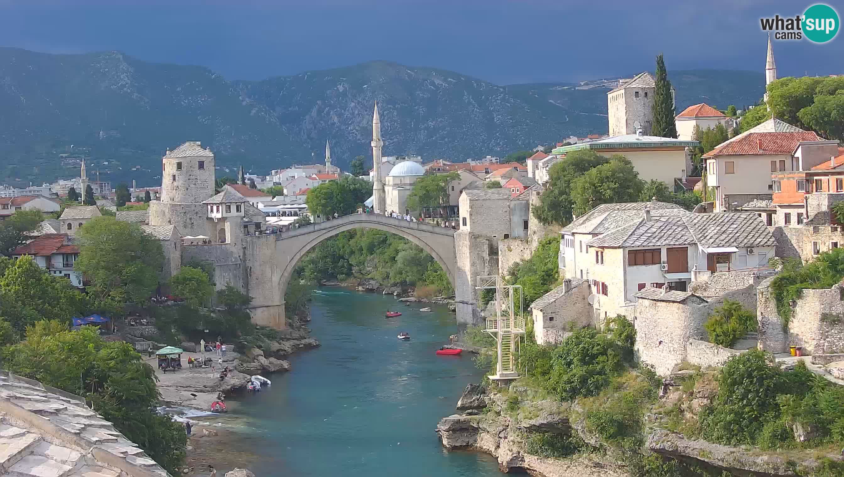 Mostar web kamera – Stari Most i rijeka Neretva – Goa Mostar