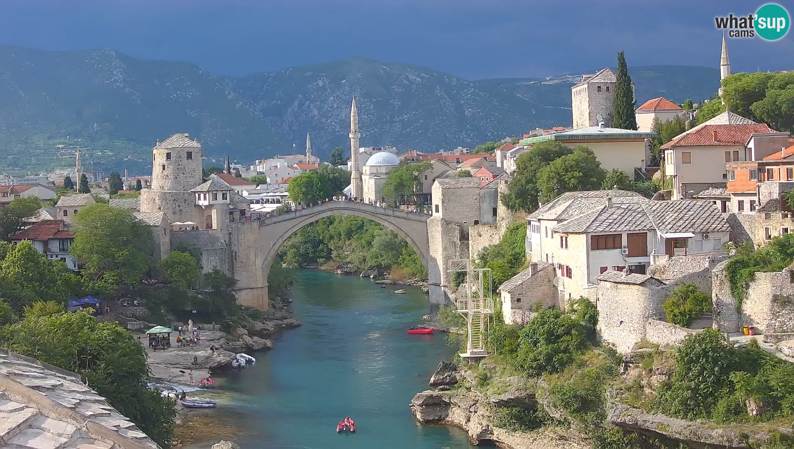 Cámara web de Mostar – El Viejo Puente sobre el río Neretva
