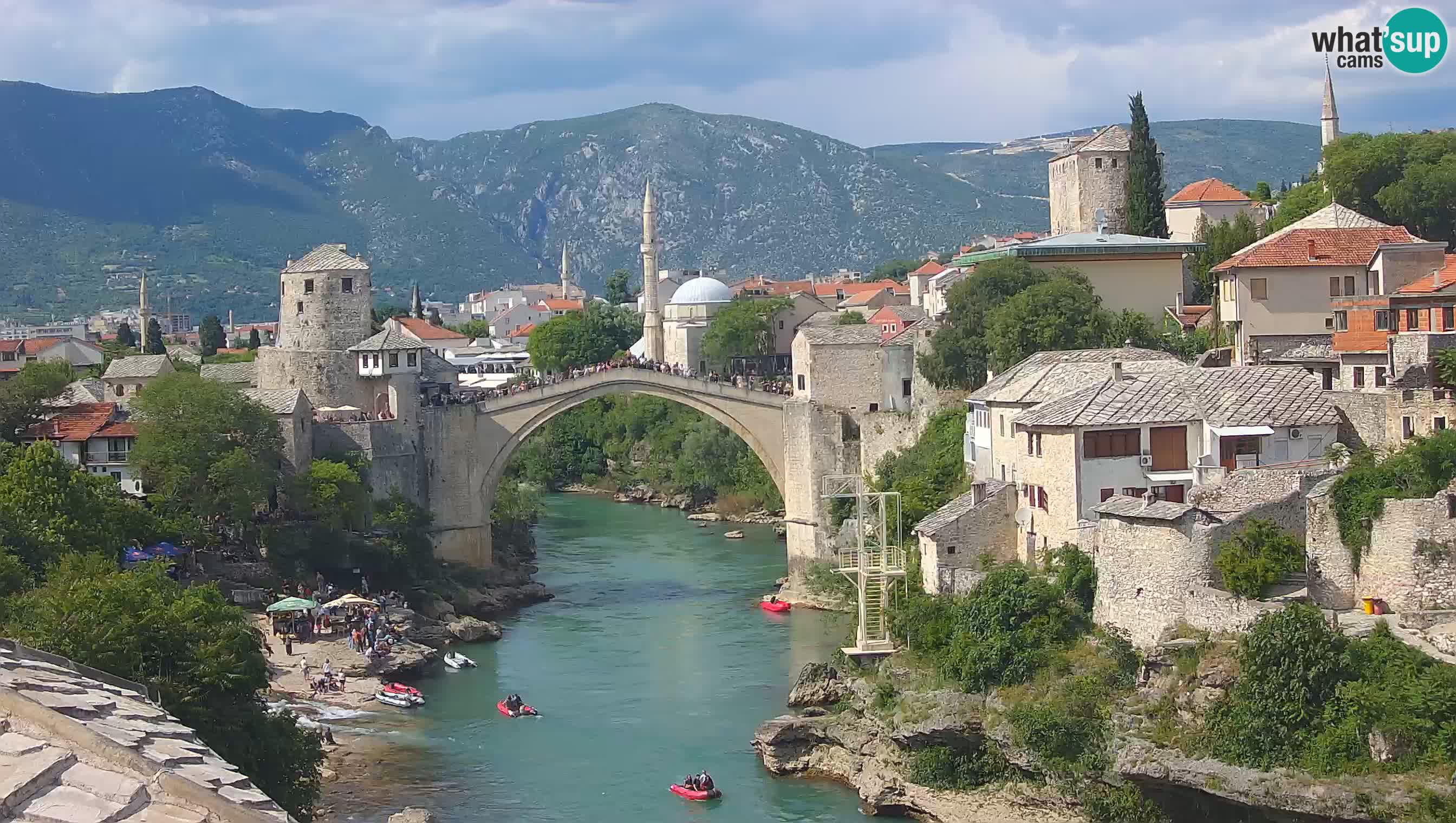 Mostar web kamera – Stari Most i rijeka Neretva – Goa Mostar