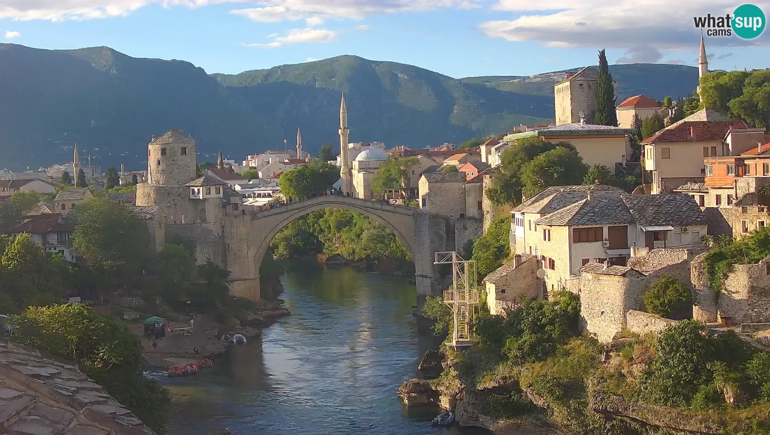 Cámara web de Mostar – El Viejo Puente sobre el río Neretva