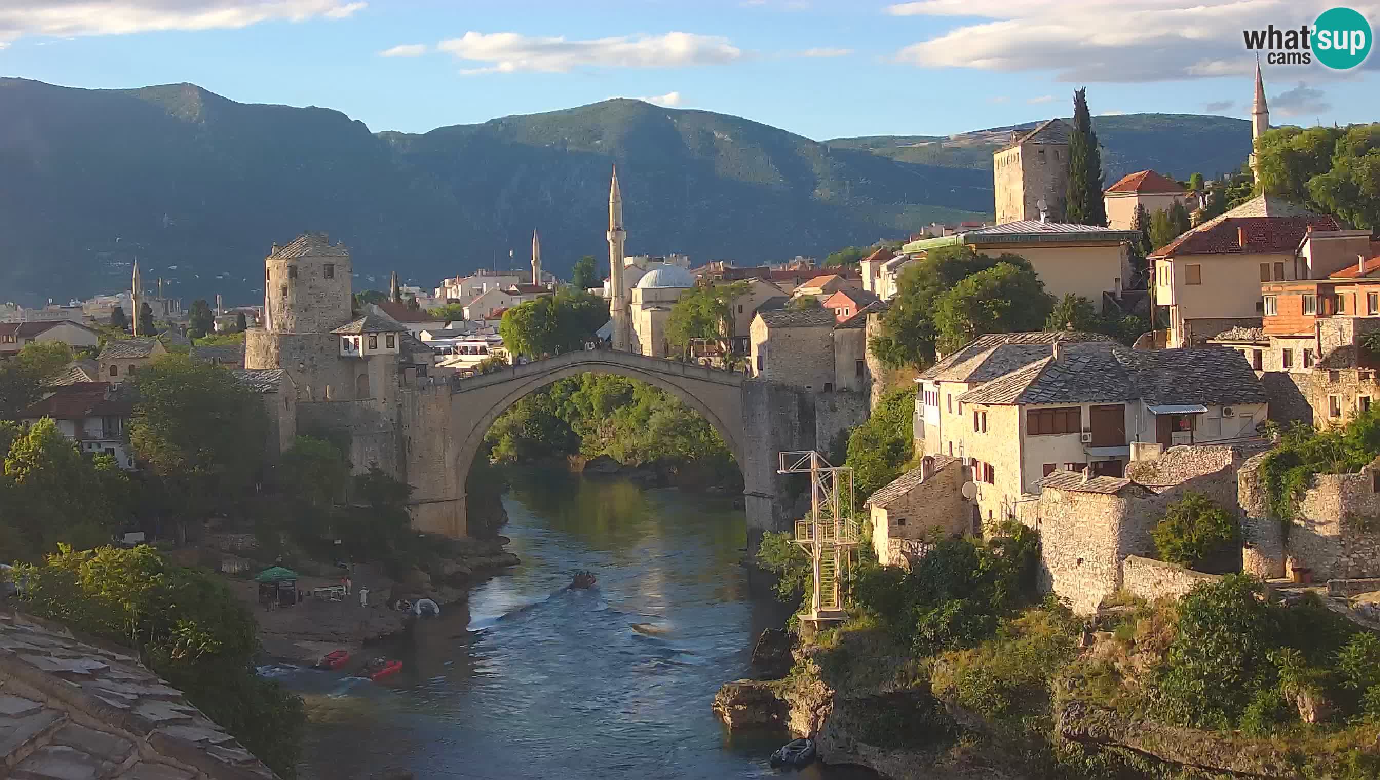 Webcam de Mostar – Le Vieux Pont sur la rivière Neretva
