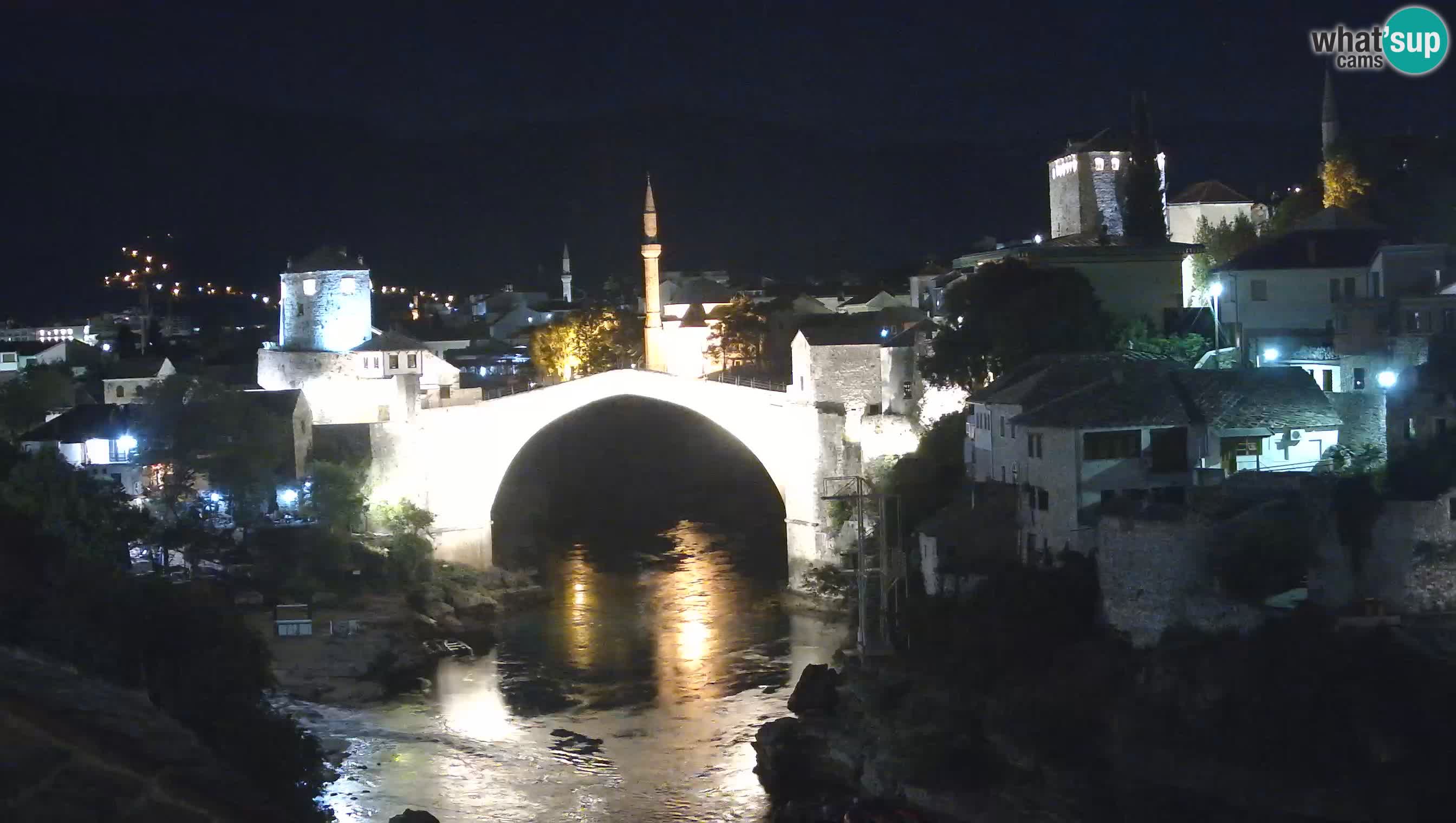 Cámara web de Mostar – El Viejo Puente sobre el río Neretva