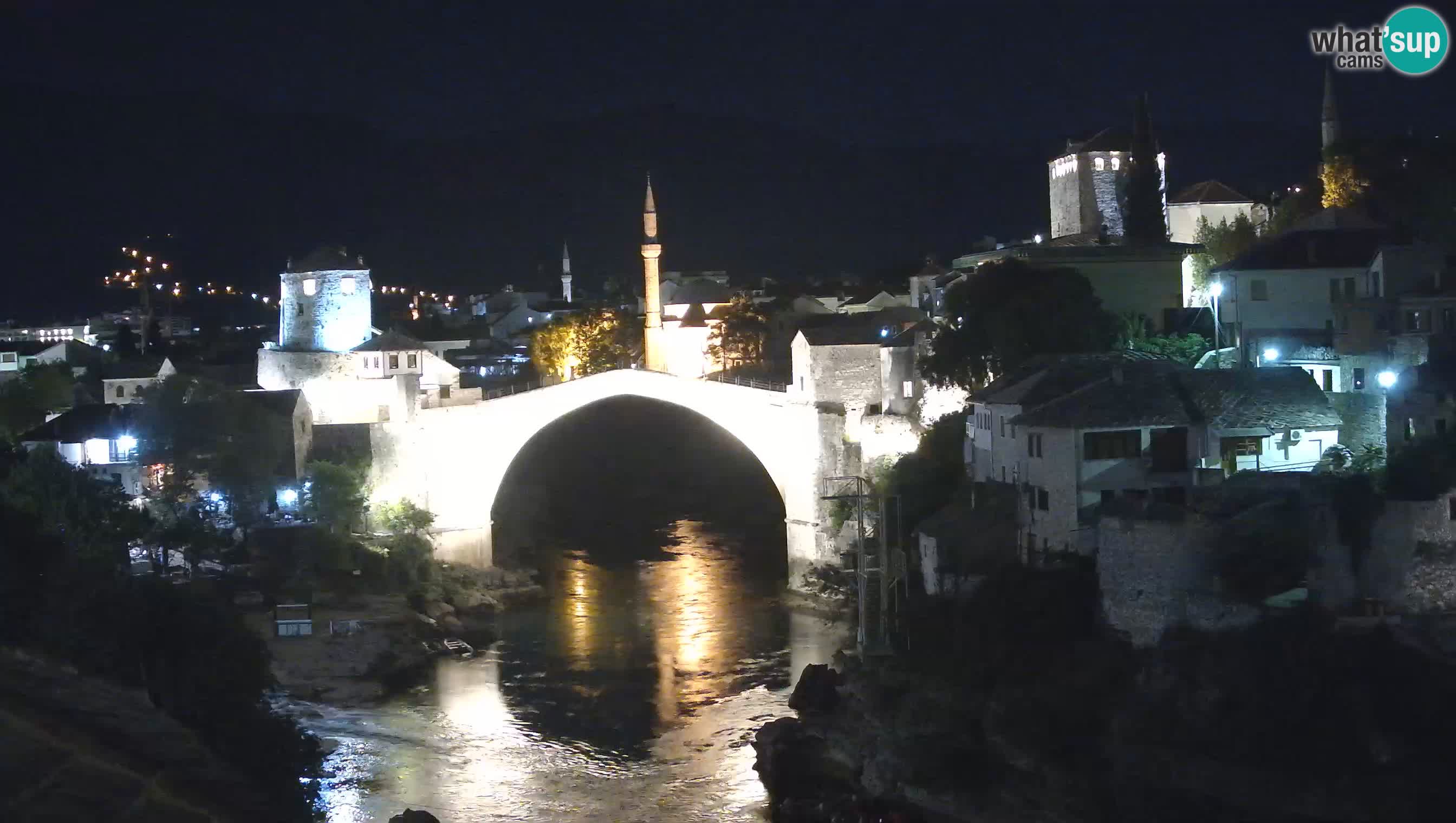 Cámara web de Mostar – El Viejo Puente sobre el río Neretva