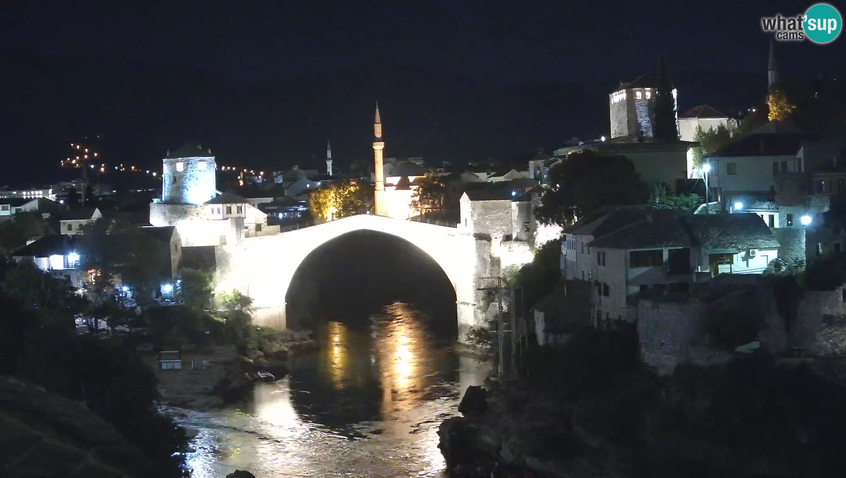 Webcam de Mostar – Le Vieux Pont sur la rivière Neretva