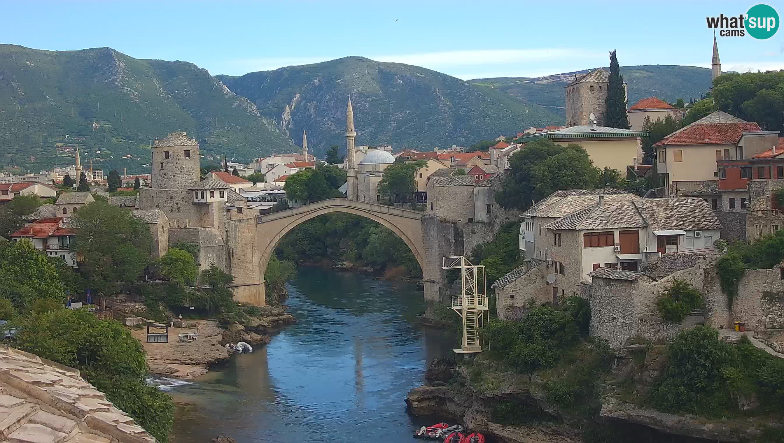 Mostar web kamera – Stari Most i rijeka Neretva – Goa Mostar