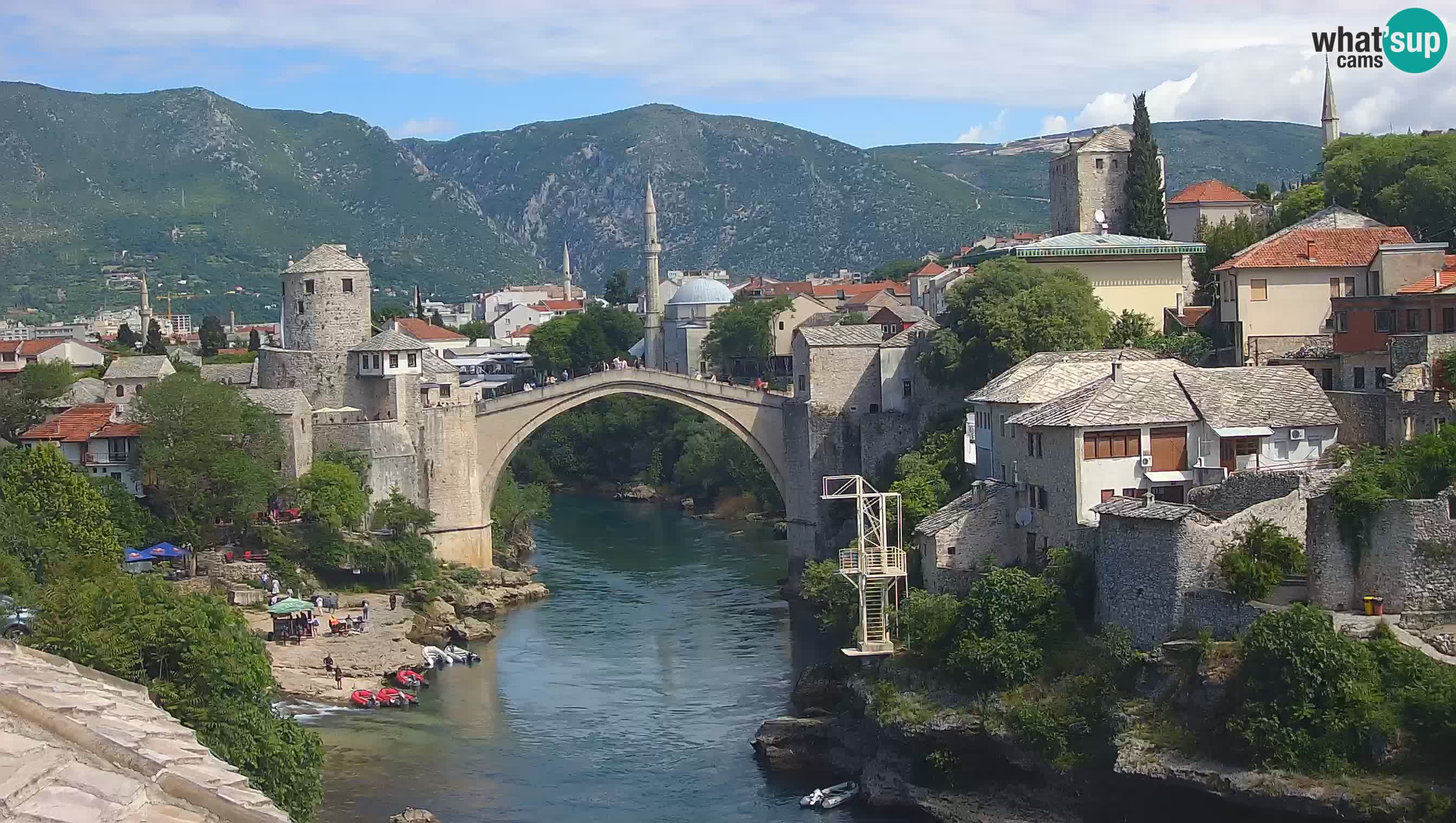 Mostar web kamera – Stari Most i rijeka Neretva – Goa Mostar