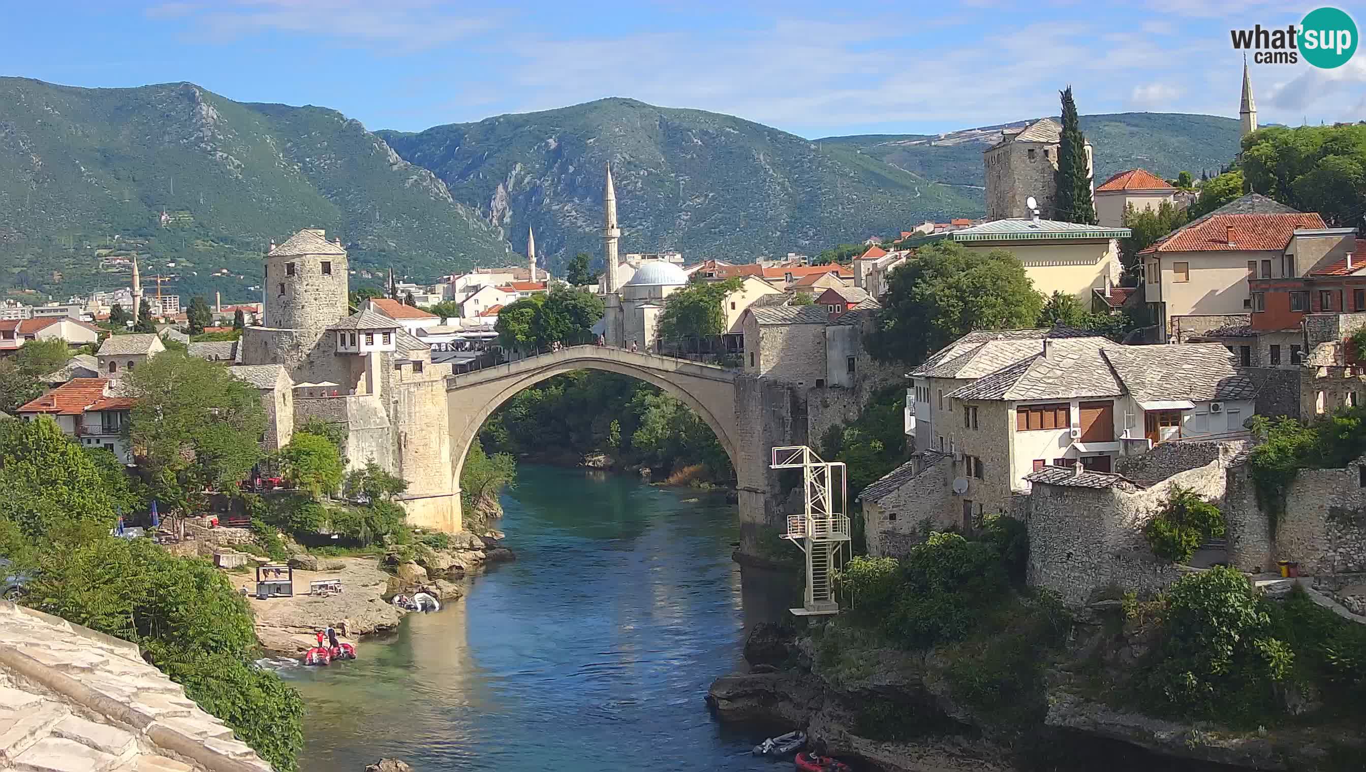 Mostar webcam – LIVE Old Bridge and Neretva river