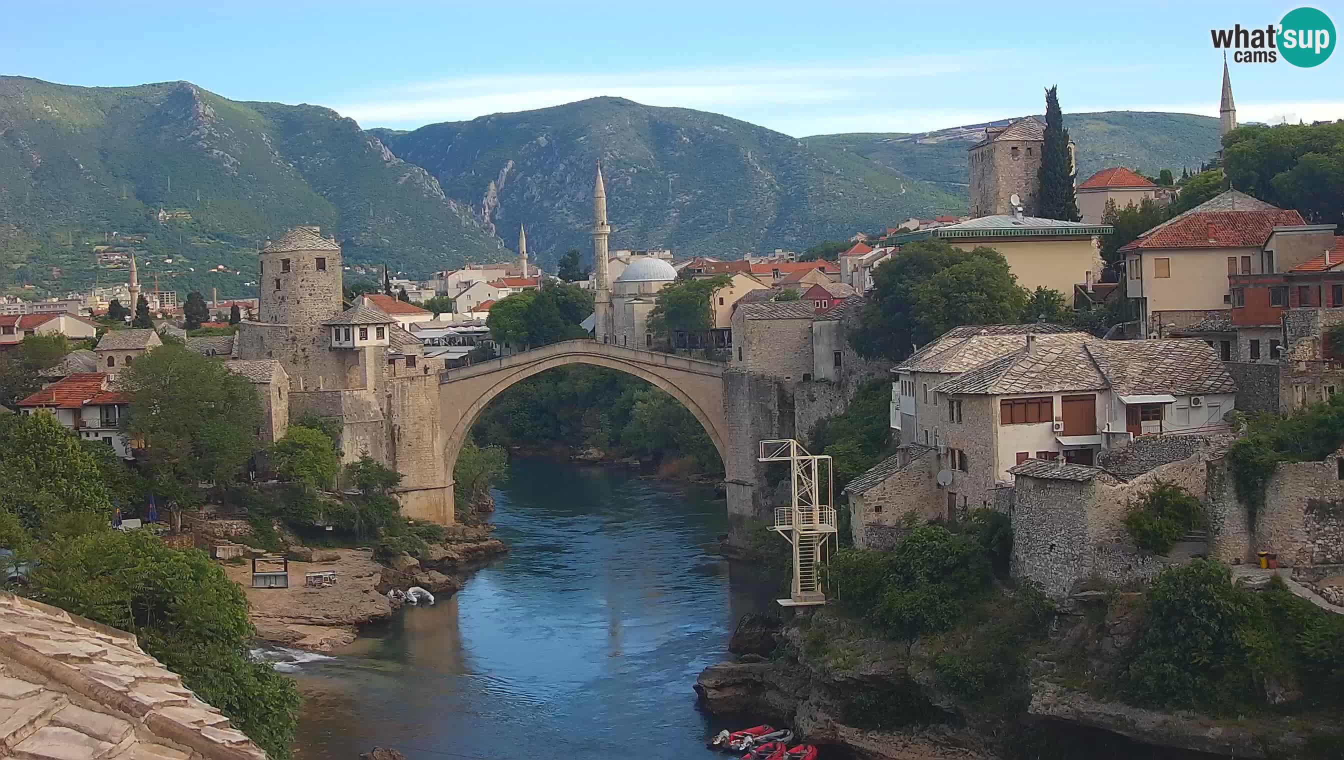 Webcam Mostar – Il Ponte Vecchio sul fiume Neretva
