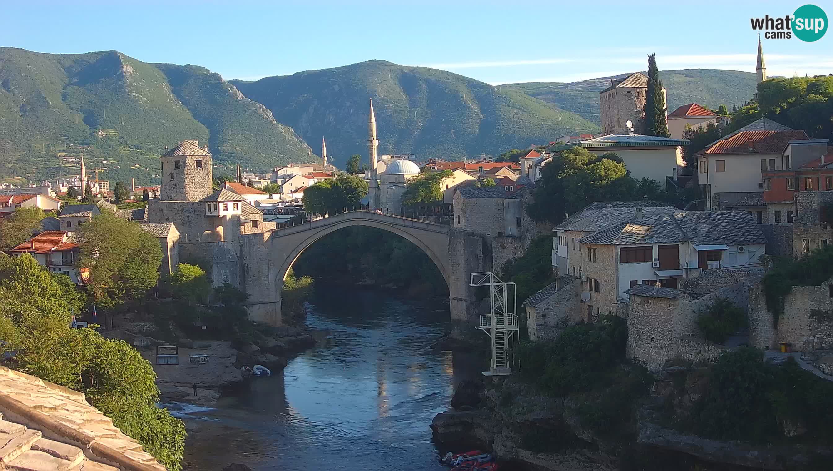 Mostar webcam – LIVE Old Bridge and Neretva river