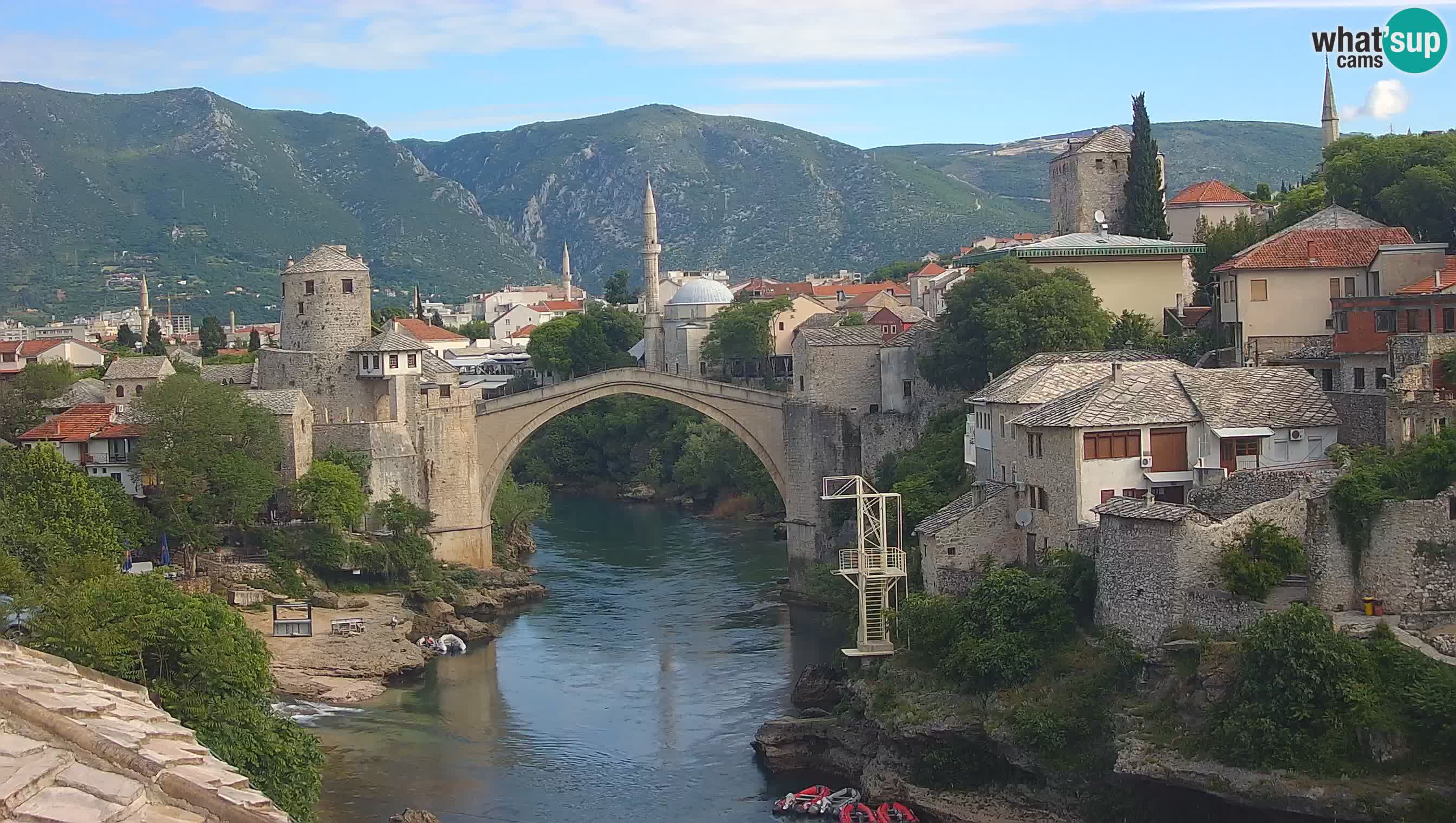 Spletna kamera Mostar – Stari Most in reka Neretva