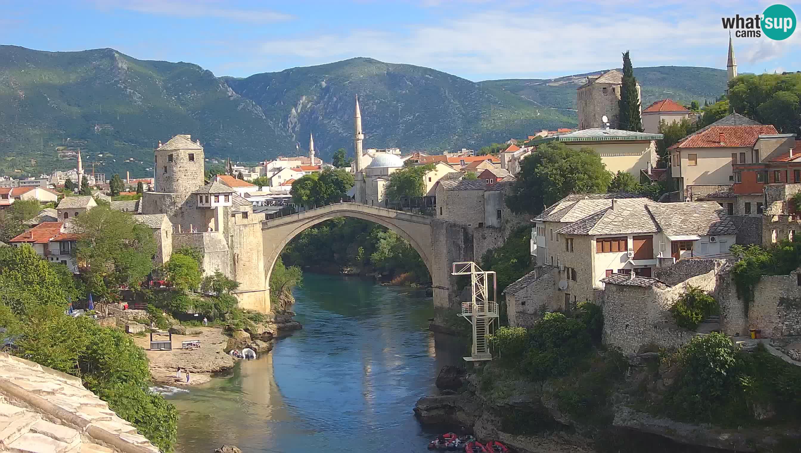 Mostar web kamera – Stari Most i rijeka Neretva – Goa Mostar