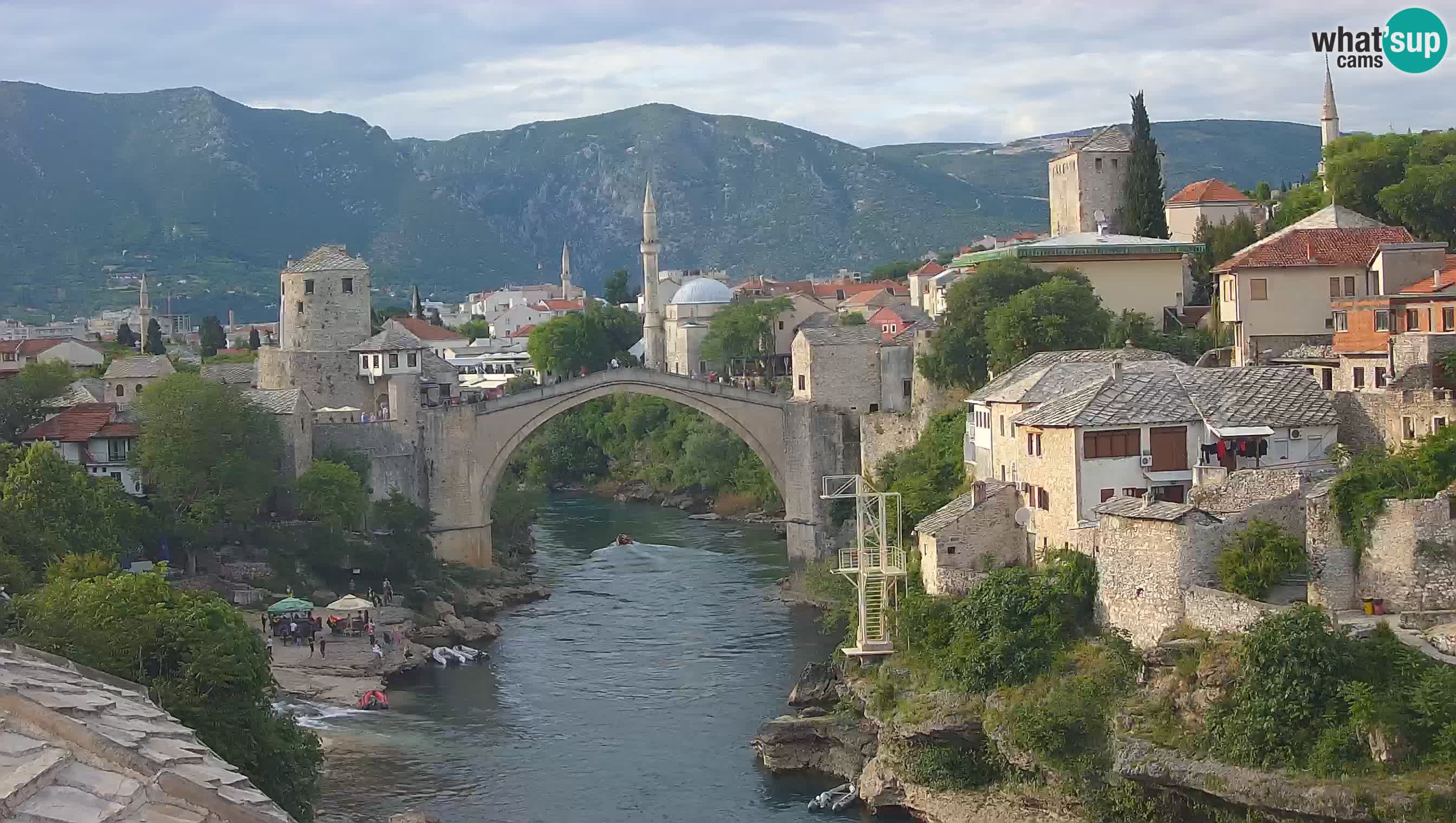 Cámara web de Mostar – El Viejo Puente sobre el río Neretva