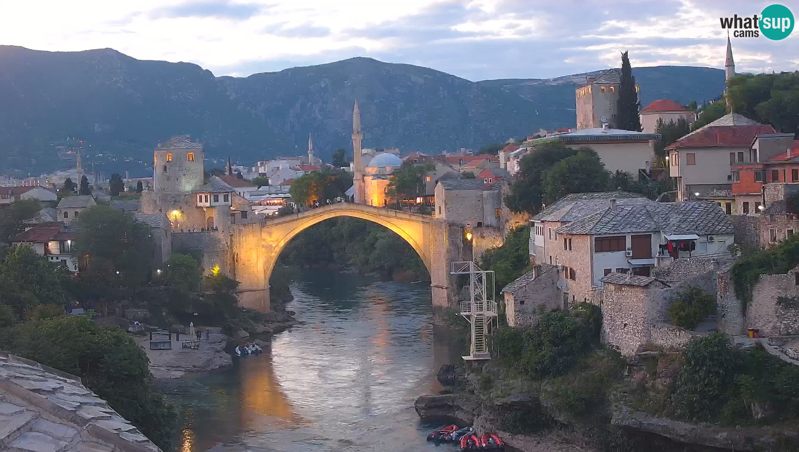 Mostar web kamera – Stari Most i rijeka Neretva – Goa Mostar