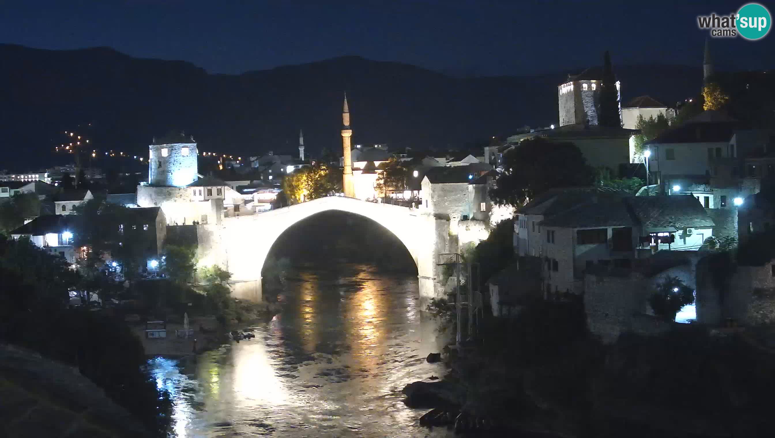 Webcam de Mostar – Le Vieux Pont sur la rivière Neretva