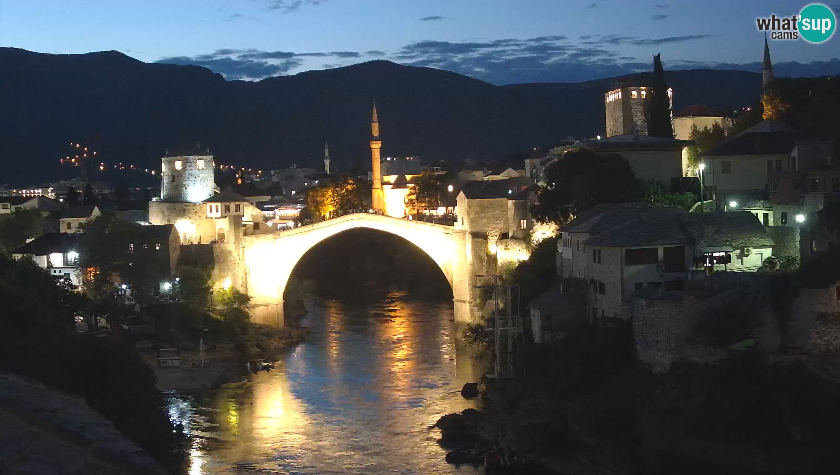 Webcam de Mostar – Le Vieux Pont sur la rivière Neretva