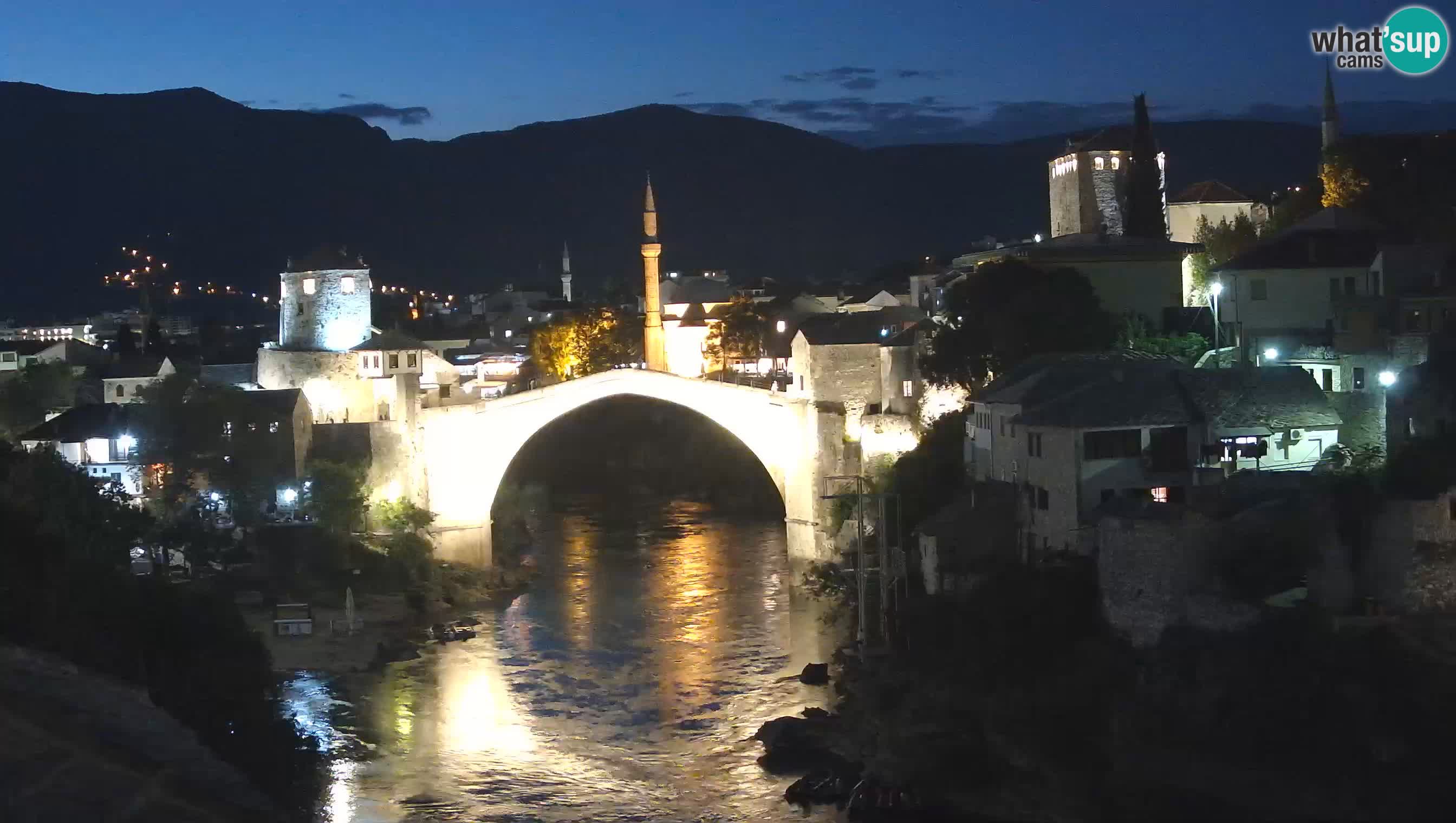 Webcam de Mostar – Le Vieux Pont sur la rivière Neretva