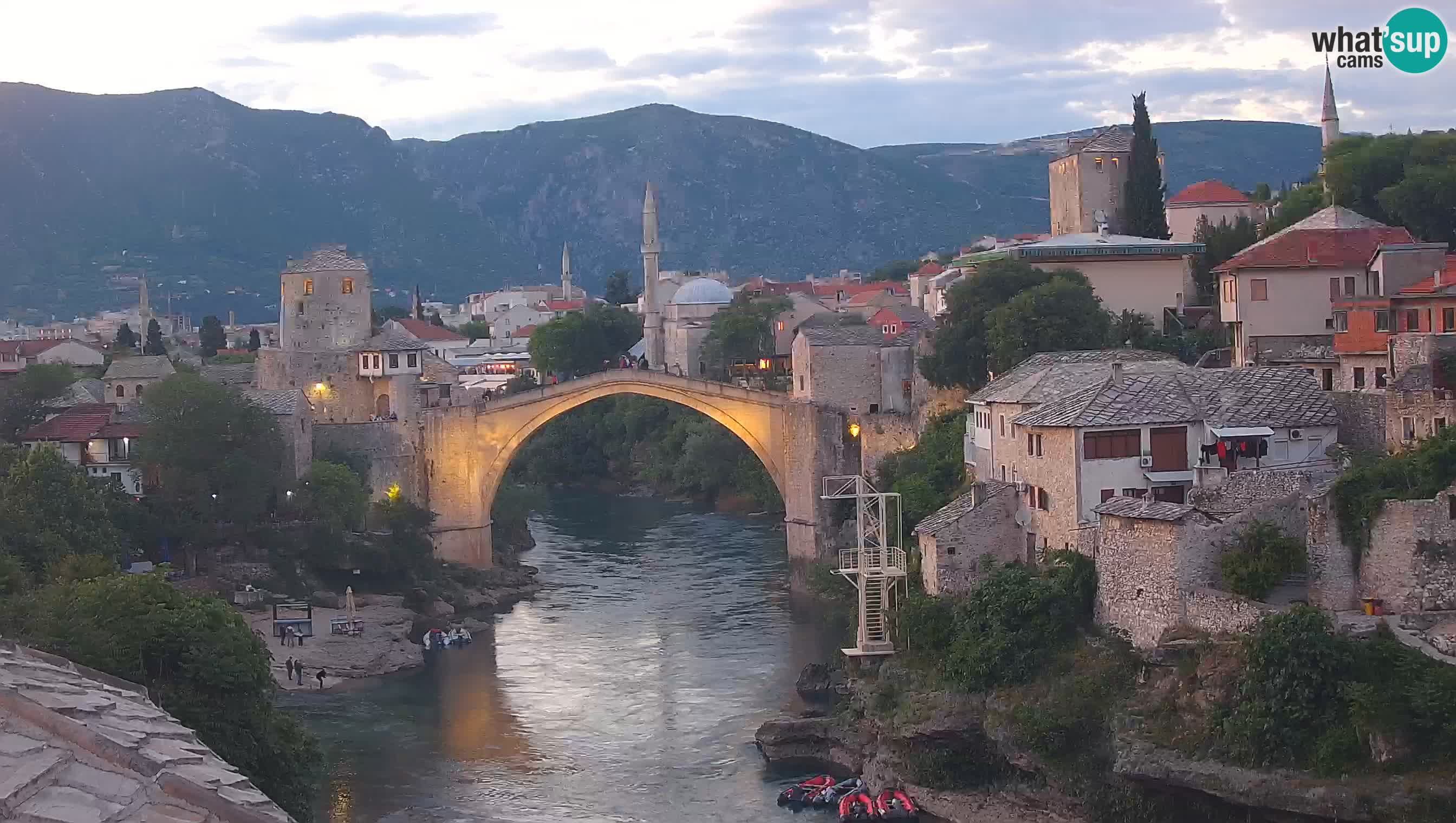 Mostar web kamera – Stari Most i rijeka Neretva – Goa Mostar