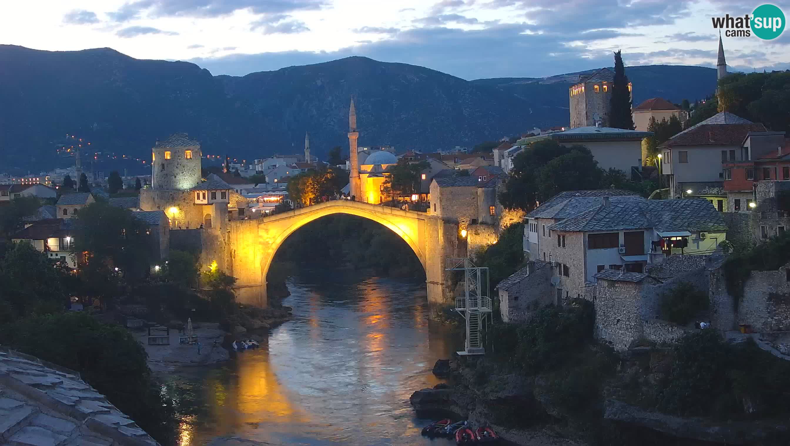 Mostar web kamera – Stari Most i rijeka Neretva – Goa Mostar