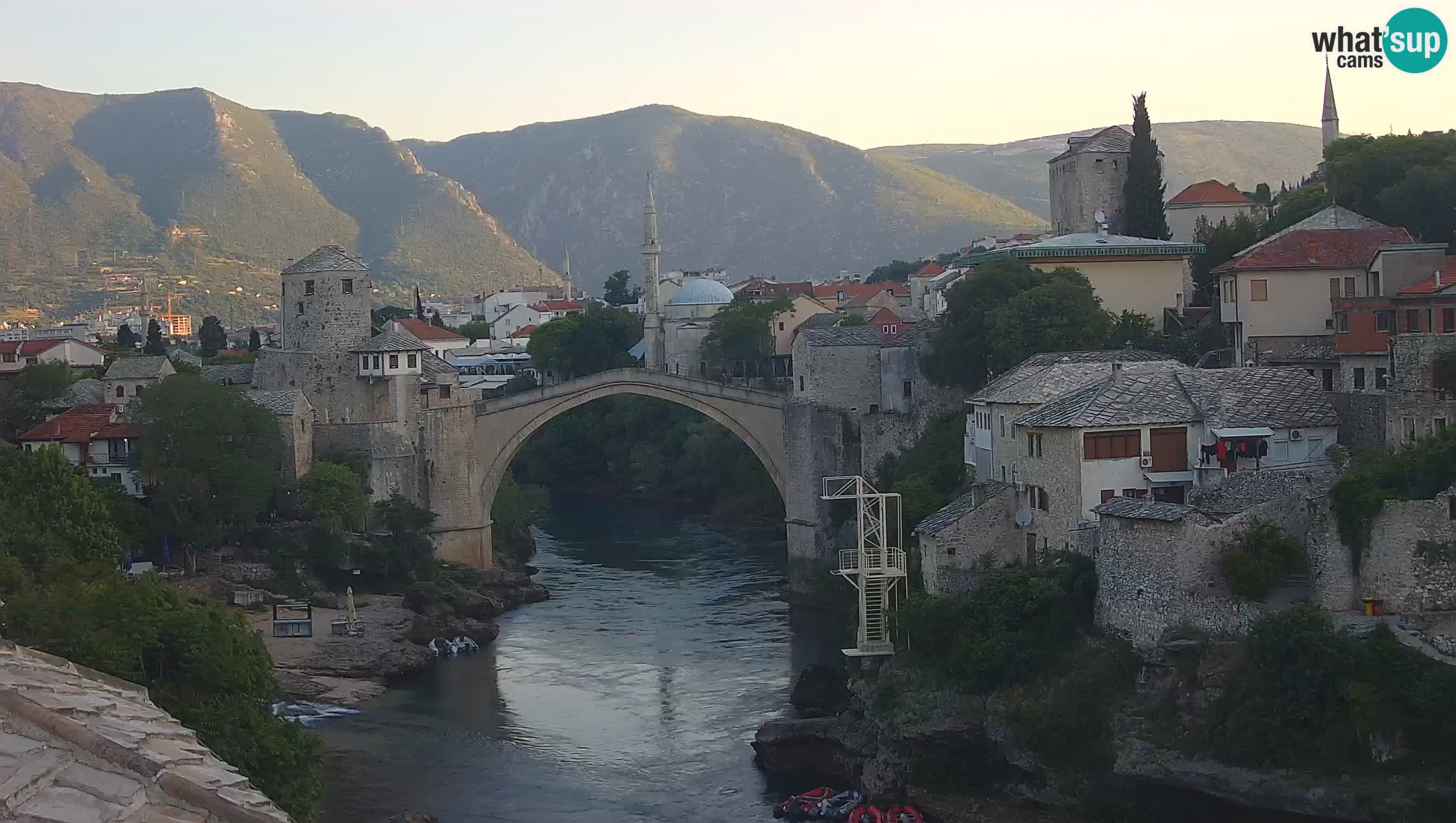 Mostar web kamera – Stari Most i rijeka Neretva – Goa Mostar
